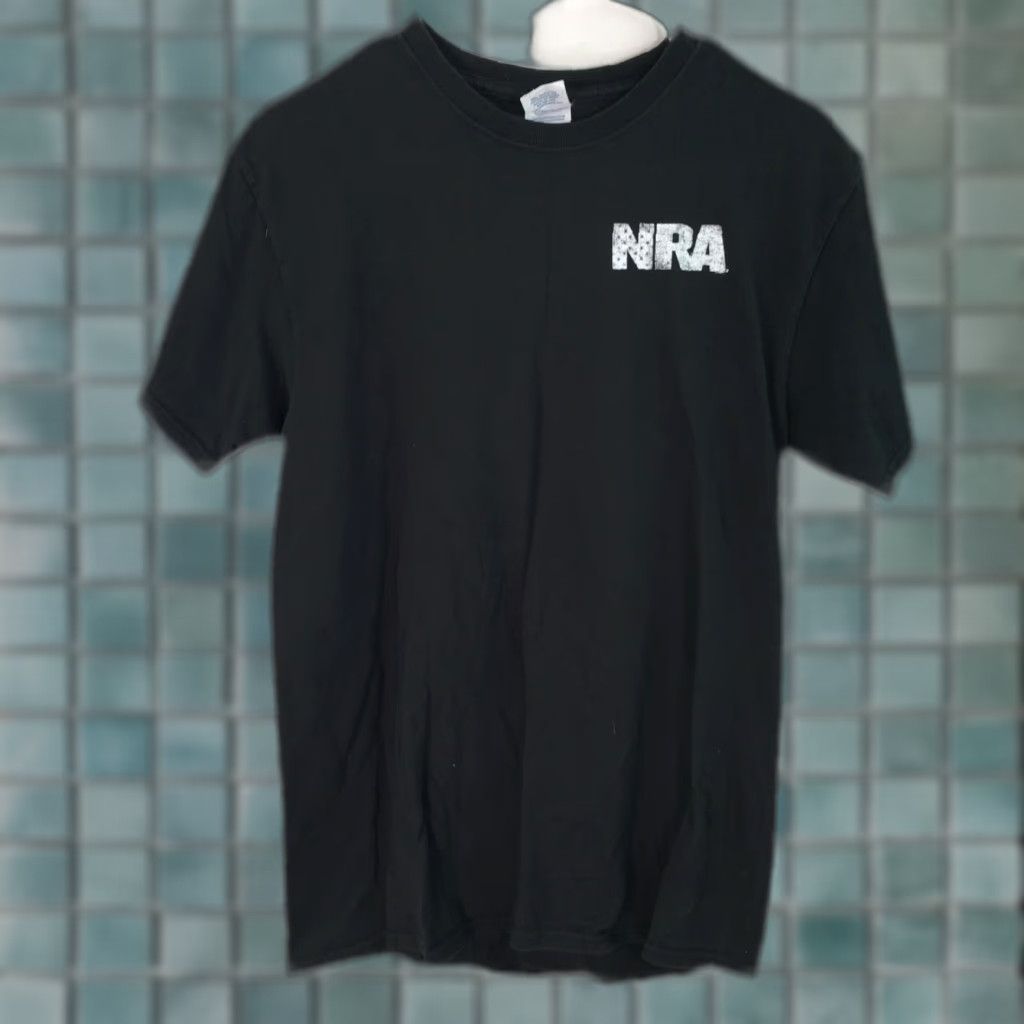 Delta VINTAGE Delta Magnun Weight T Shirt Mens Short Sleeve NRA Black Adult Medium 38in Chest 27in Length 100% Genuine USA Seller Size US M / EU 48-50 / 2 - 1 Thumbnail