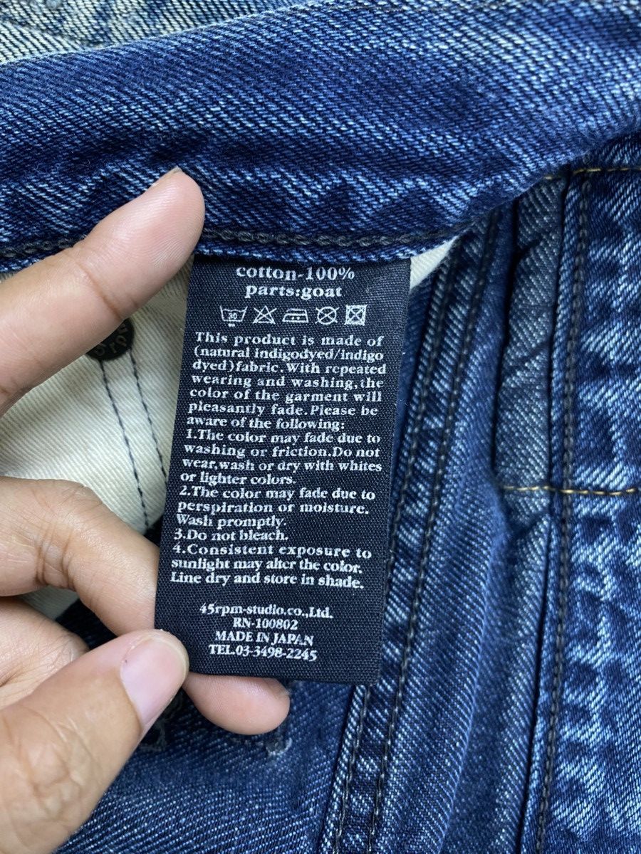 45rpm Vintage 45rpm Japan Distressed Denim Pants Size US 30 / EU 46 - 14 Thumbnail