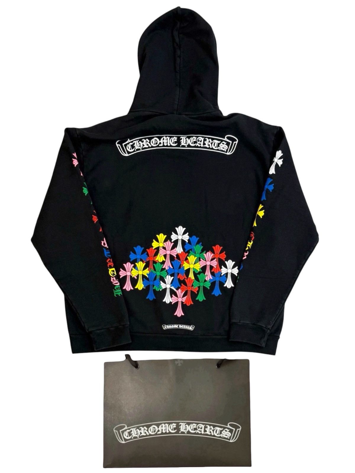 Chrome Hearts Chrome Hearts L Multi Color Cross Hoodie Size US L / EU 52-54 / 3 - 1 Thumbnail