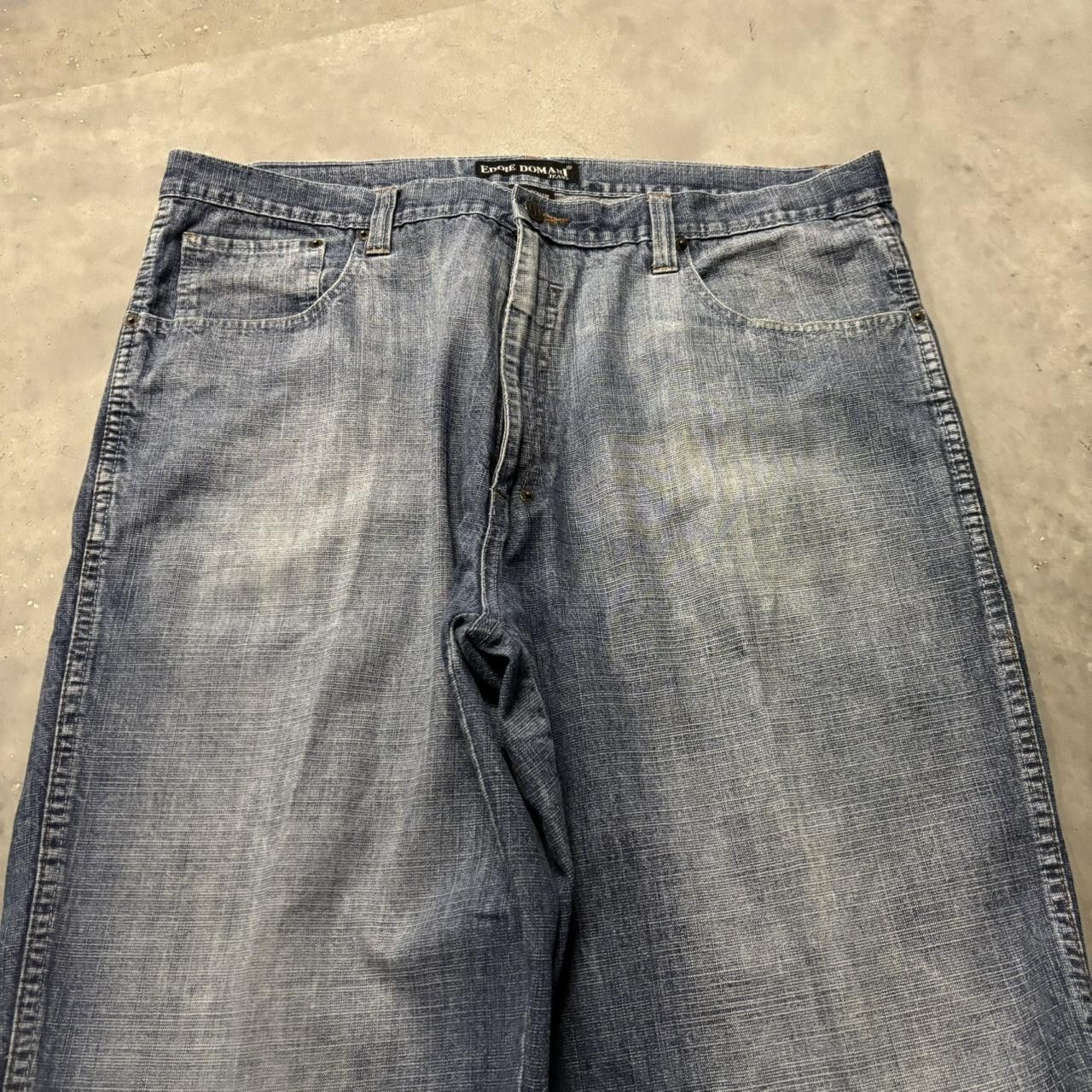 Japanese Brand × Vintage Crazy Vintage Y2K/2000s Baggy Faded Grunge Skater Denim Jeans! Size US 40 / EU 56 - 5 Thumbnail