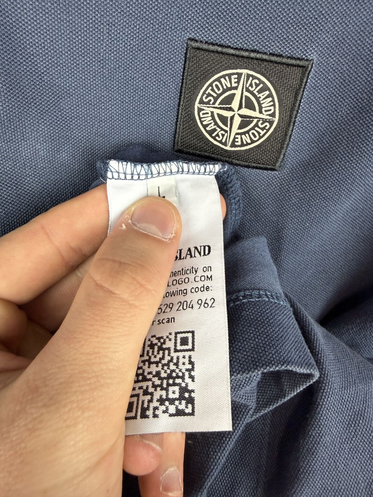 Stone Island Blue Stone Island polo Size US L / EU 52-54 / 3 - 7 Thumbnail