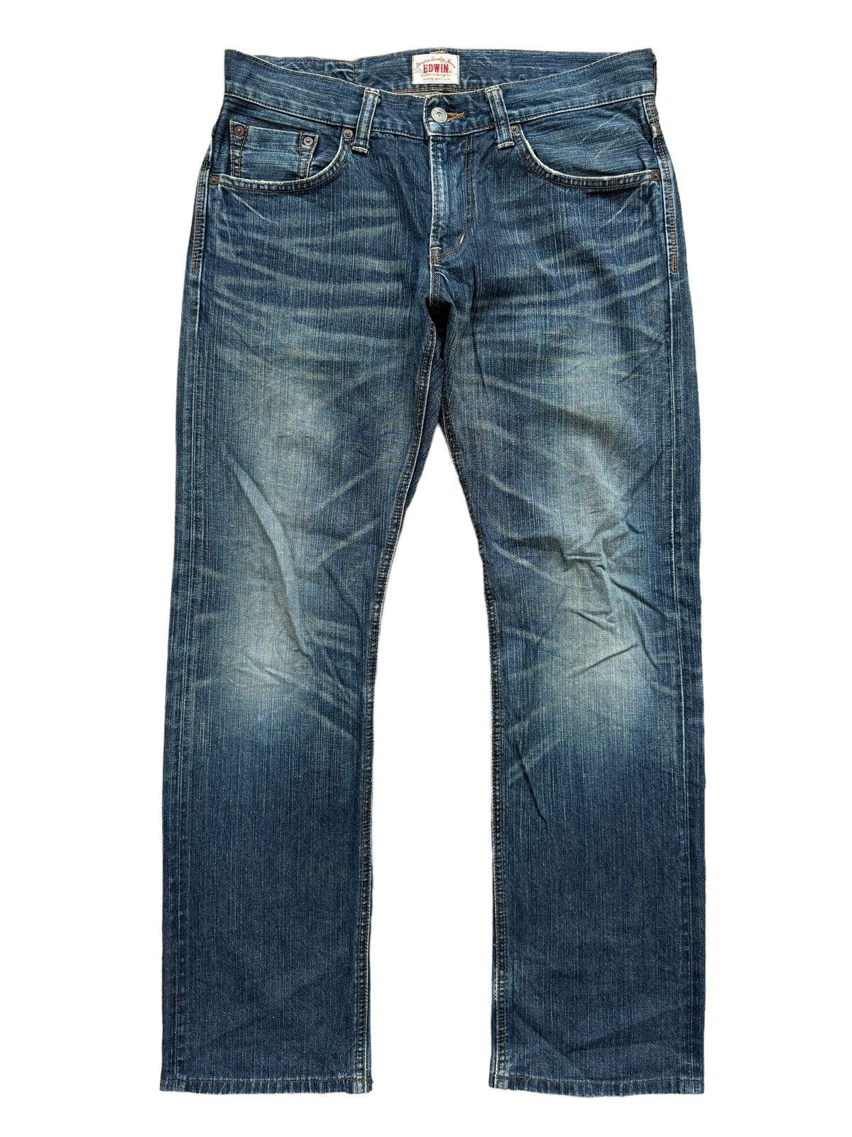Edwin Vintage Edwin XV Distressed Baggy Jeans lgb style Size US 34 / EU 50 - 2 Thumbnail