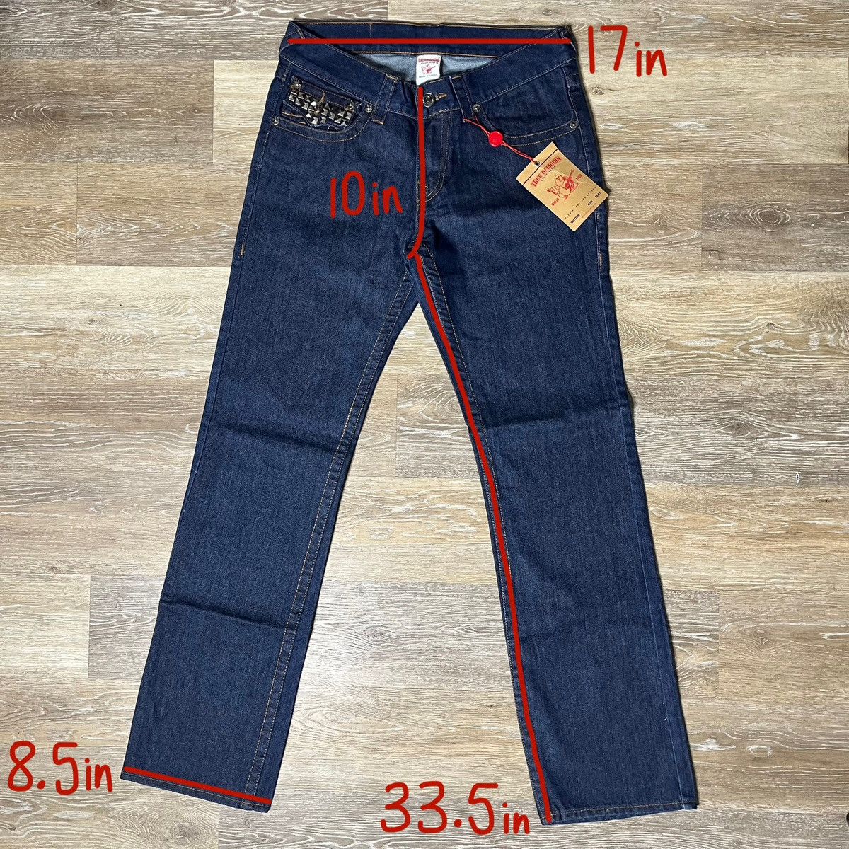 True Religion true religion studded billy jeans Size US 32 / EU 48 - 2 Thumbnail