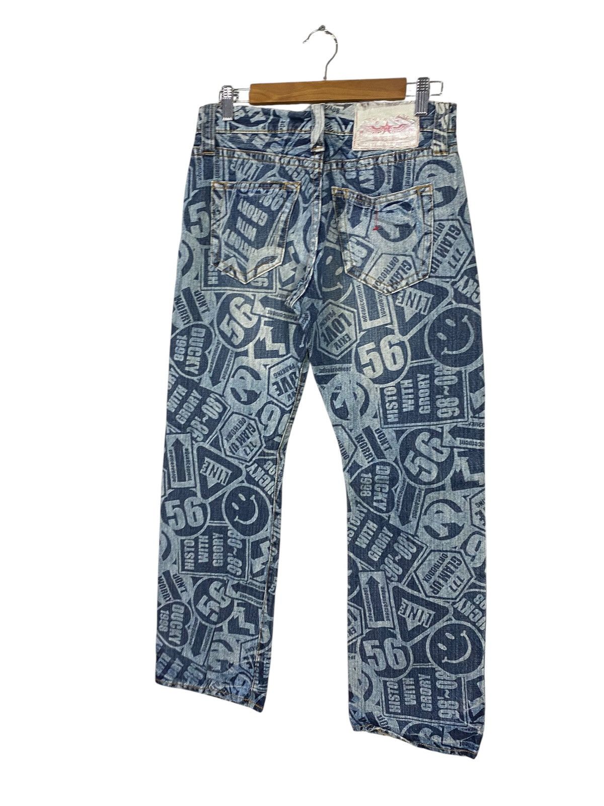 Japanese Brand Co&lu denim full printed kapital style Size US 30 / EU 46 - 7 Thumbnail