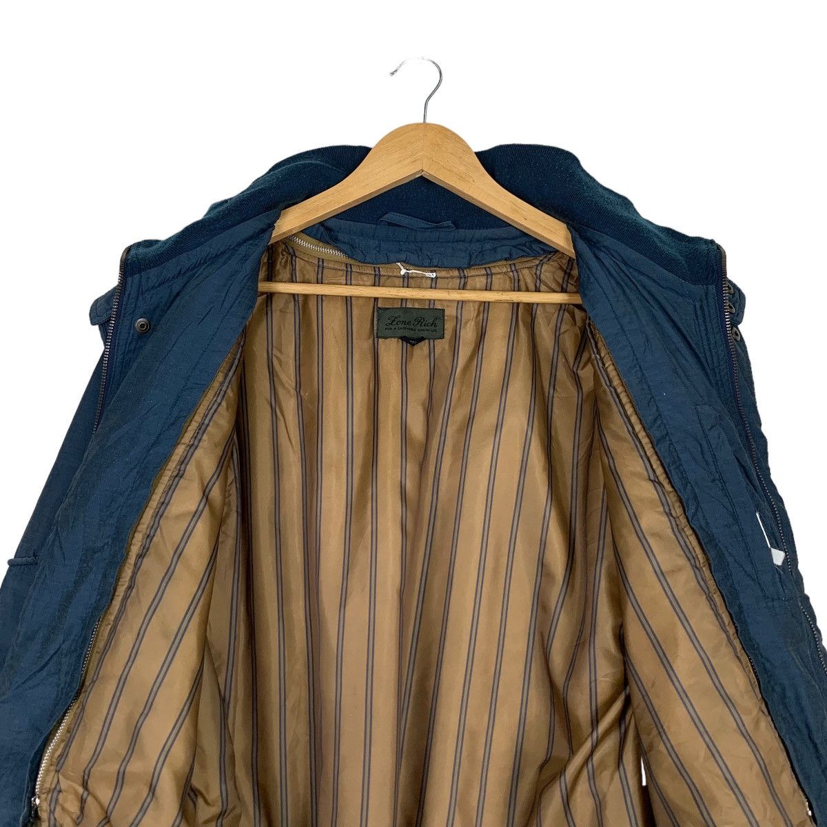 Japanese Brand LONE RICH Blue Parachute Bomber Jacket #1097-C50 Size US L / EU 52-54 / 3 - 12 Thumbnail