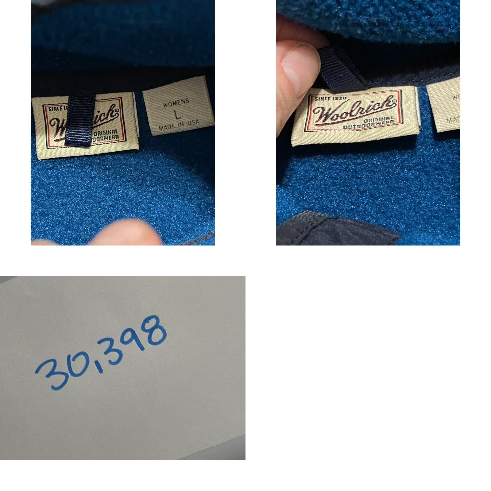 Vintage VINTAGE Woolrich Sweater Men L Blue 1/4 Buttons Fleece Pullover Casual Regular Size US L / EU 52-54 / 3 - 8 Thumbnail