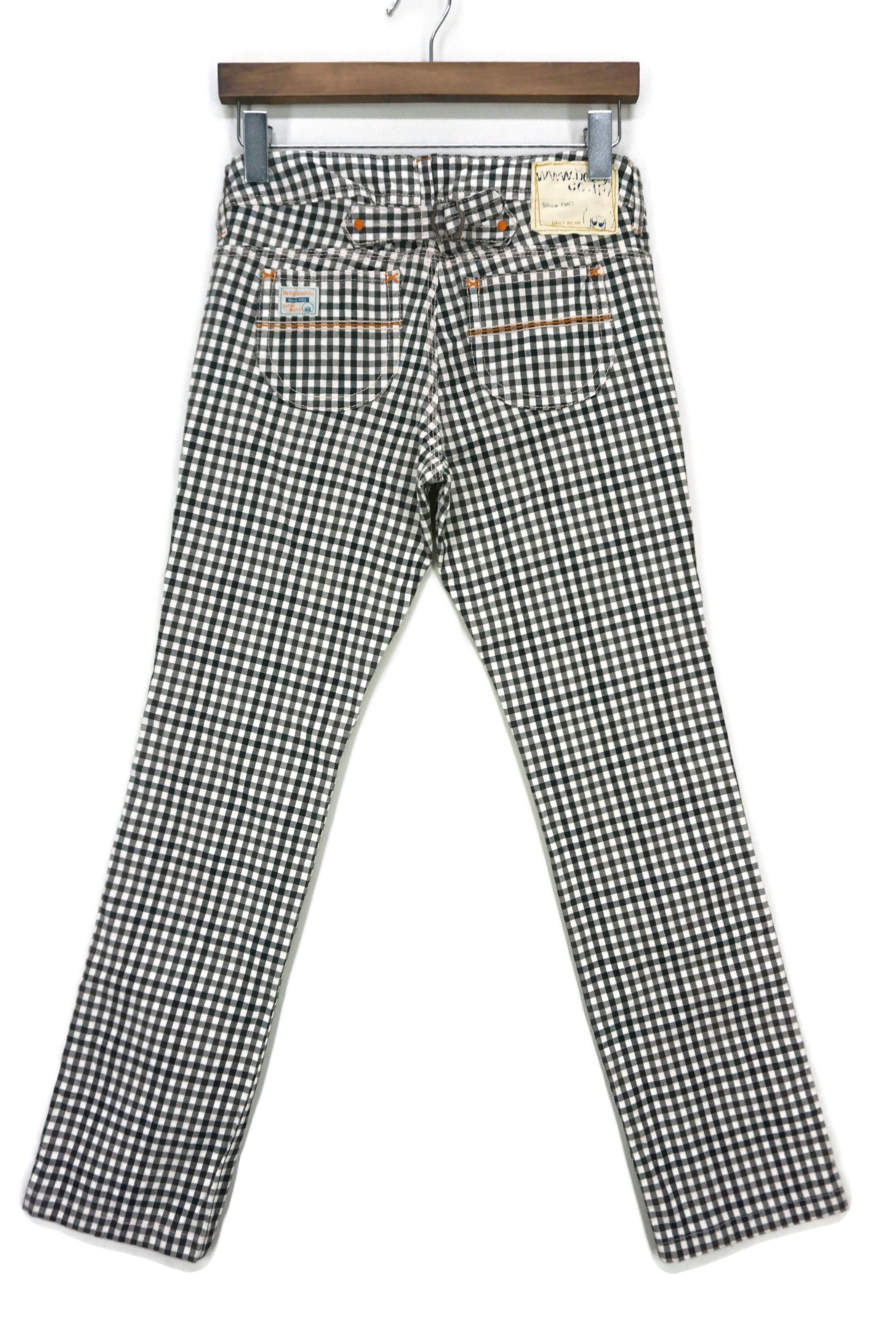 Japanese Brand Betty Smith Pants fit W30xL29 Buckled Back Slim Skinny Size 27" / US 4 / IT 40 - 2 Thumbnail