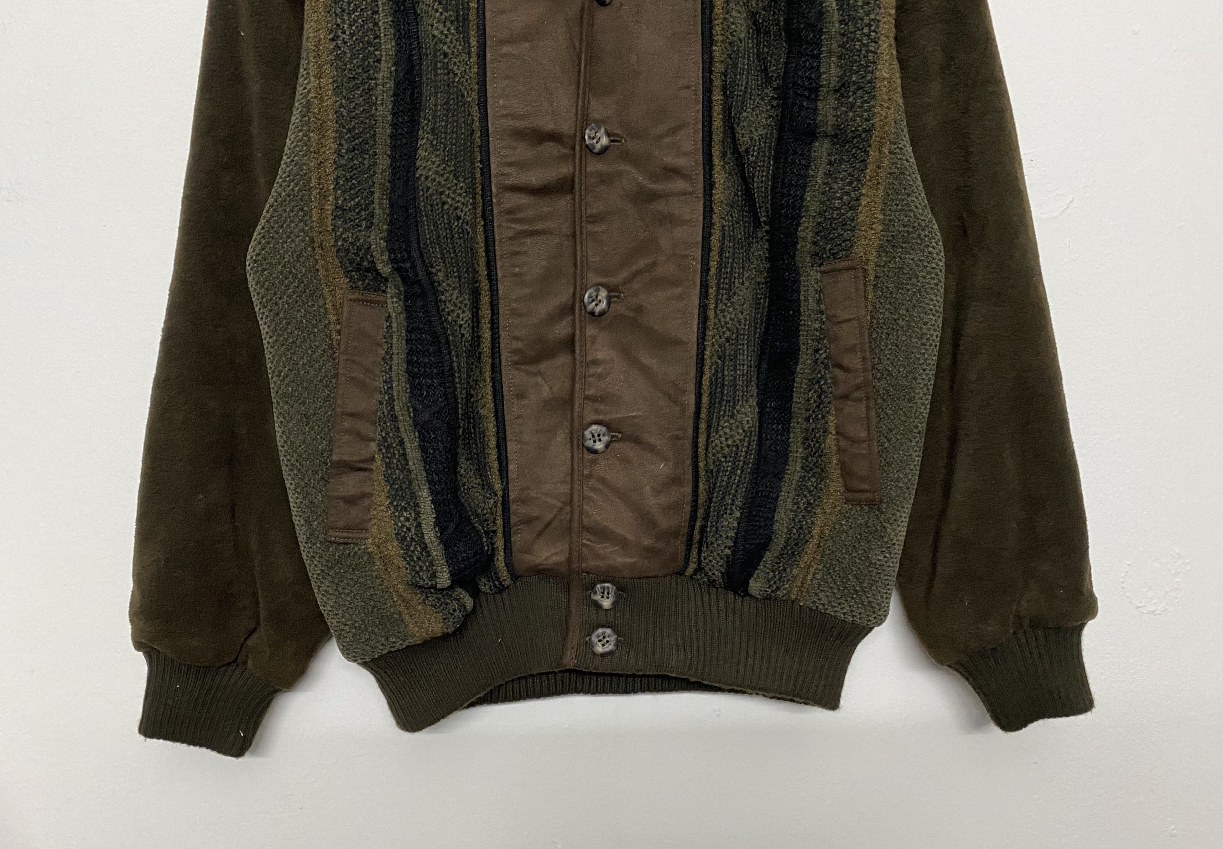 Lindbergh VINTAGE LINDBERGH Suede Knitted Bomber Jacket Size US M / EU 48-50 / 2 - 4 Thumbnail