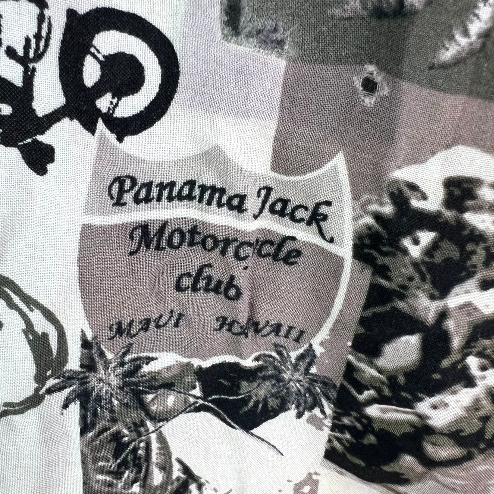 Panama Jack VINTAGE Panama Jack Motor Cycle Club Shirt Men L Black Tan Button-Up Graphic Print 52 Chest Motorcycle 90s Mens Size US L / EU 52-54 / 3 - 4 Thumbnail