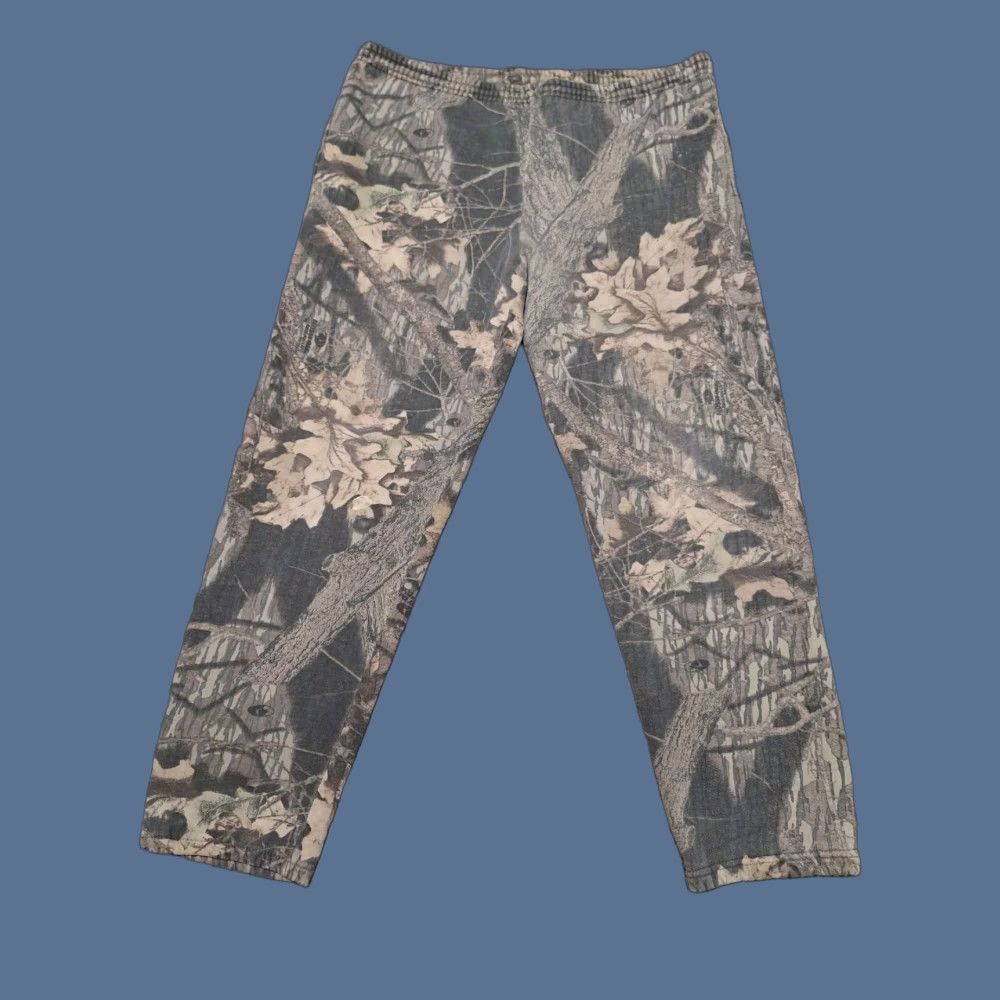 Jerzees VINTAGE Jerzees Outdoor Camouflage Sweatpants Unisex Adults XL Green Jogger Men’s (Elastic Flaws) Size US 36 / EU 52 - 1 Thumbnail
