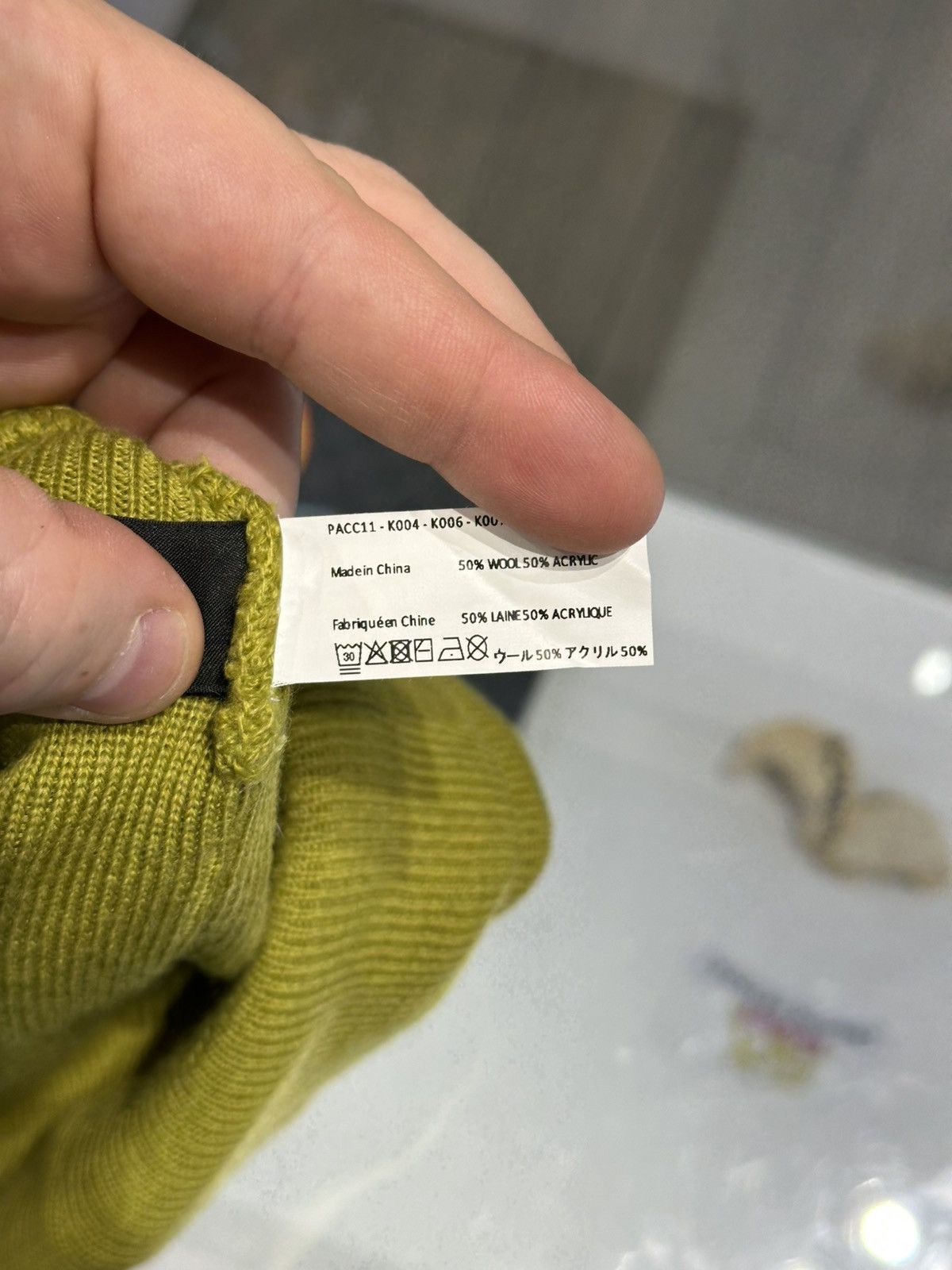 PACCBET Rassvet Paccbet Logo Beanie Olive Green Gosha Rubchinskiy Size ONE SIZE - 2 Thumbnail