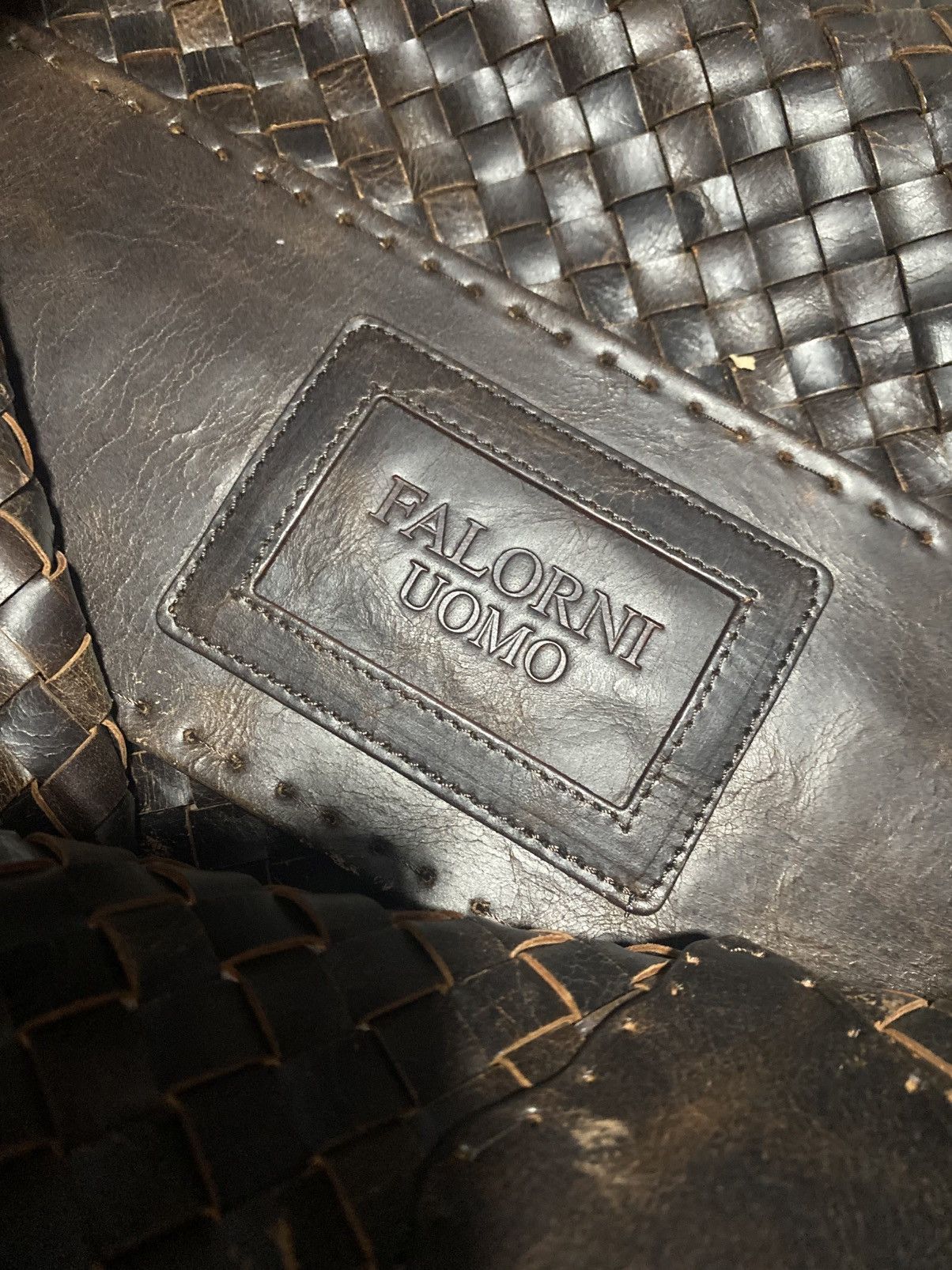 Vintage Vintage Falorni Uomo leather tote bag Size ONE SIZE - 8 Thumbnail