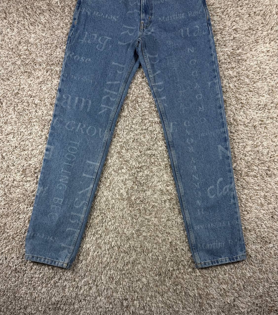 Martine Rose Martine Rose Printed Names Straight Leg Denim Jeans Size US 29 - 3 Thumbnail