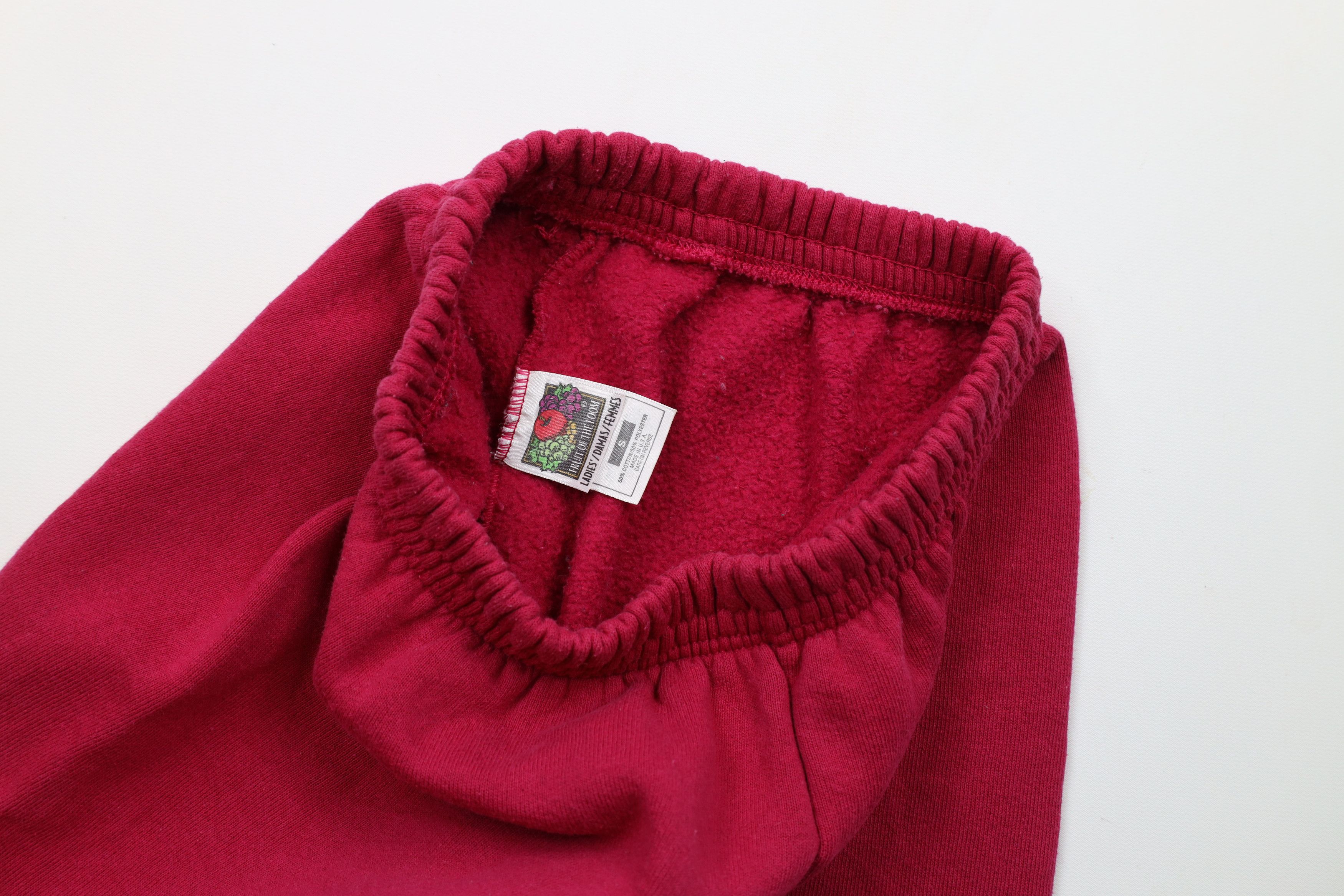 Vintage Vintage 90s Streetwear Blank Sweatpants Joggers Pink USA Size 22" - 7 Thumbnail
