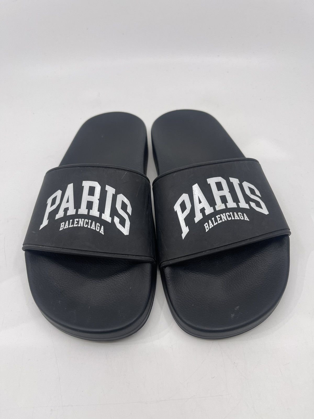 Balenciaga Balenciaga Logo Print Slides Sz 6 Size US 6 / EU 39 - 1 Thumbnail