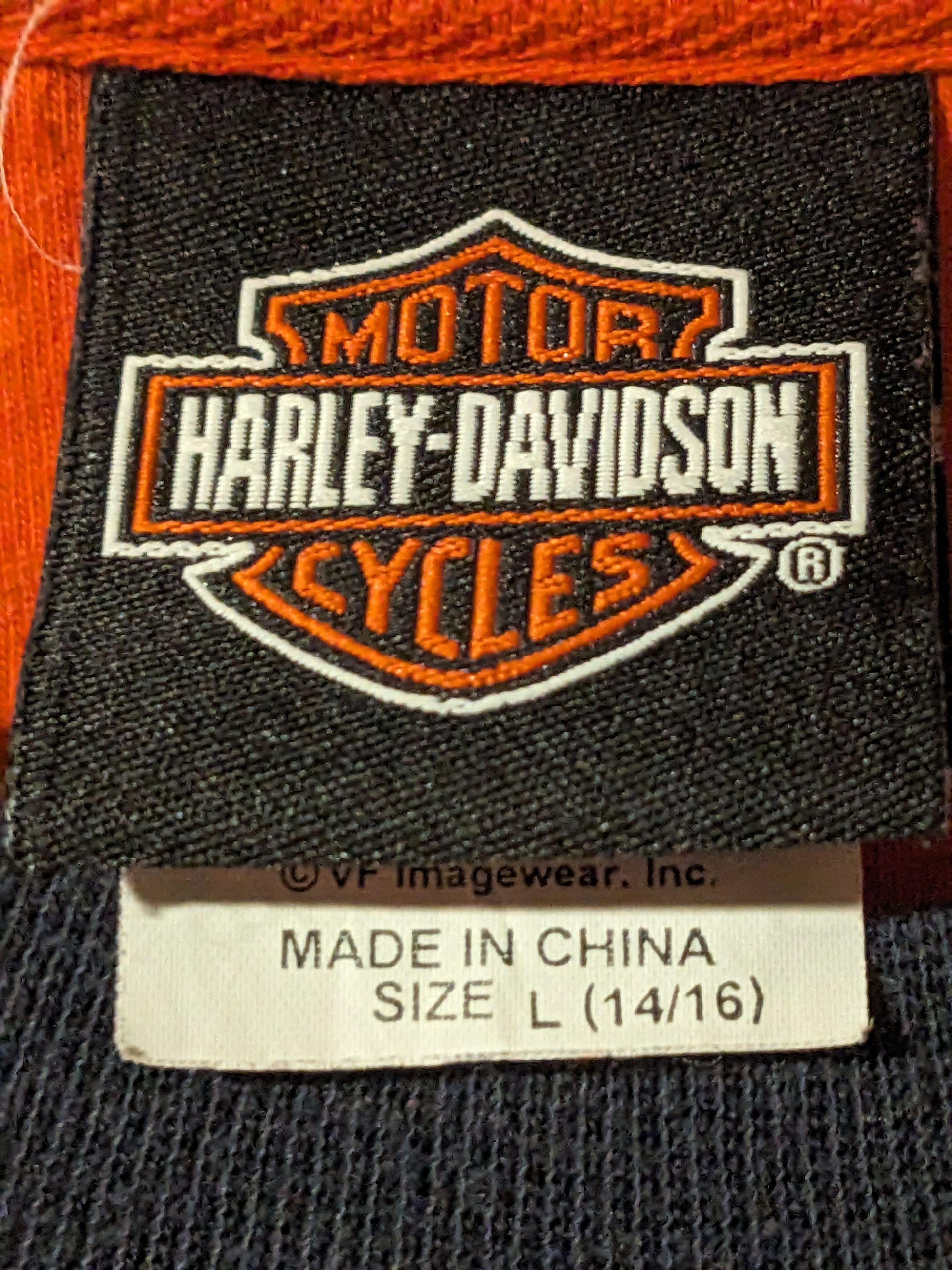 Harley Davidson Vintage Y2K Harley Davidson Motorcycle Logo Kids Sweatshirt Size US L / EU 52-54 / 3 - 3 Thumbnail