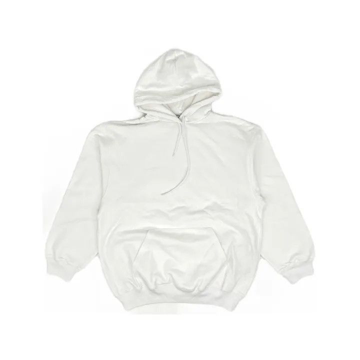 Balenciaga Balenciaga Balenciaga White Hooded Long Sleeve Sweatshirt Size US L / EU 52-54 / 3 - 2 Thumbnail