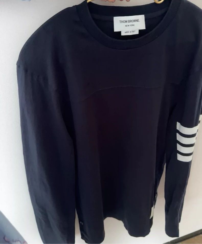 Thom Browne Thom browne Long-sleeved T-shirt 2503-Nextarrow Size US M / EU 48-50 / 2 - 2 Thumbnail
