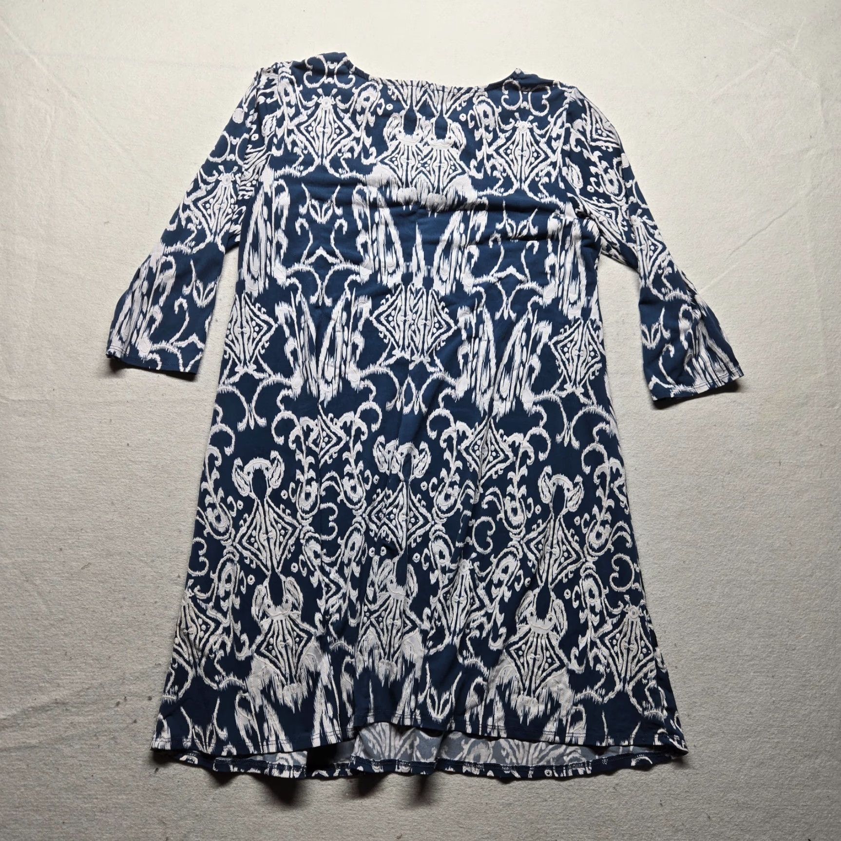 Vintage MSK Blue Shirt Stretch Top V-Neck 3/4 Sleeves Adult Women's Size L Large Size L / US 10 / IT 46 - 8 Thumbnail