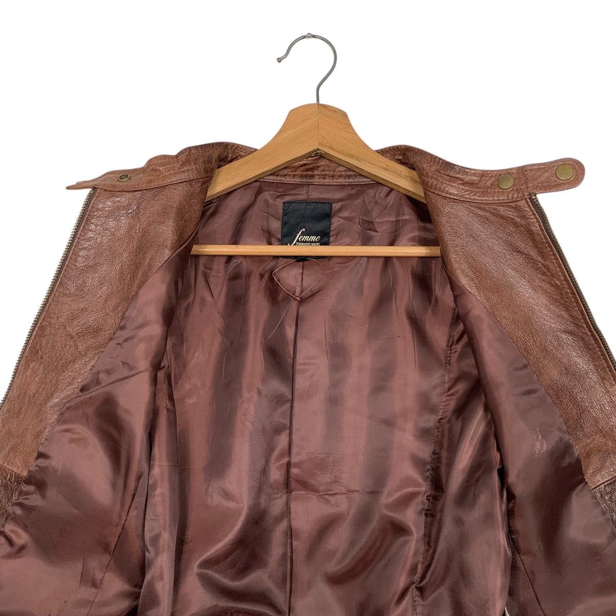 Tornado Mart Tornado Mart Femme Biker Leather Jacket Size XS / US 0-2 / IT 36-38 - 12 Thumbnail