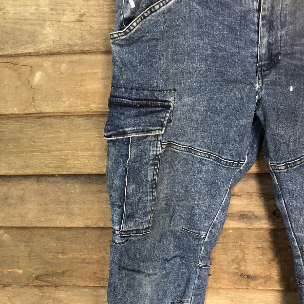 Hummel Hummer Blue Cargo Multipocket tactical denim Pants #7379 Size US 34 / EU 50 - 6 Thumbnail