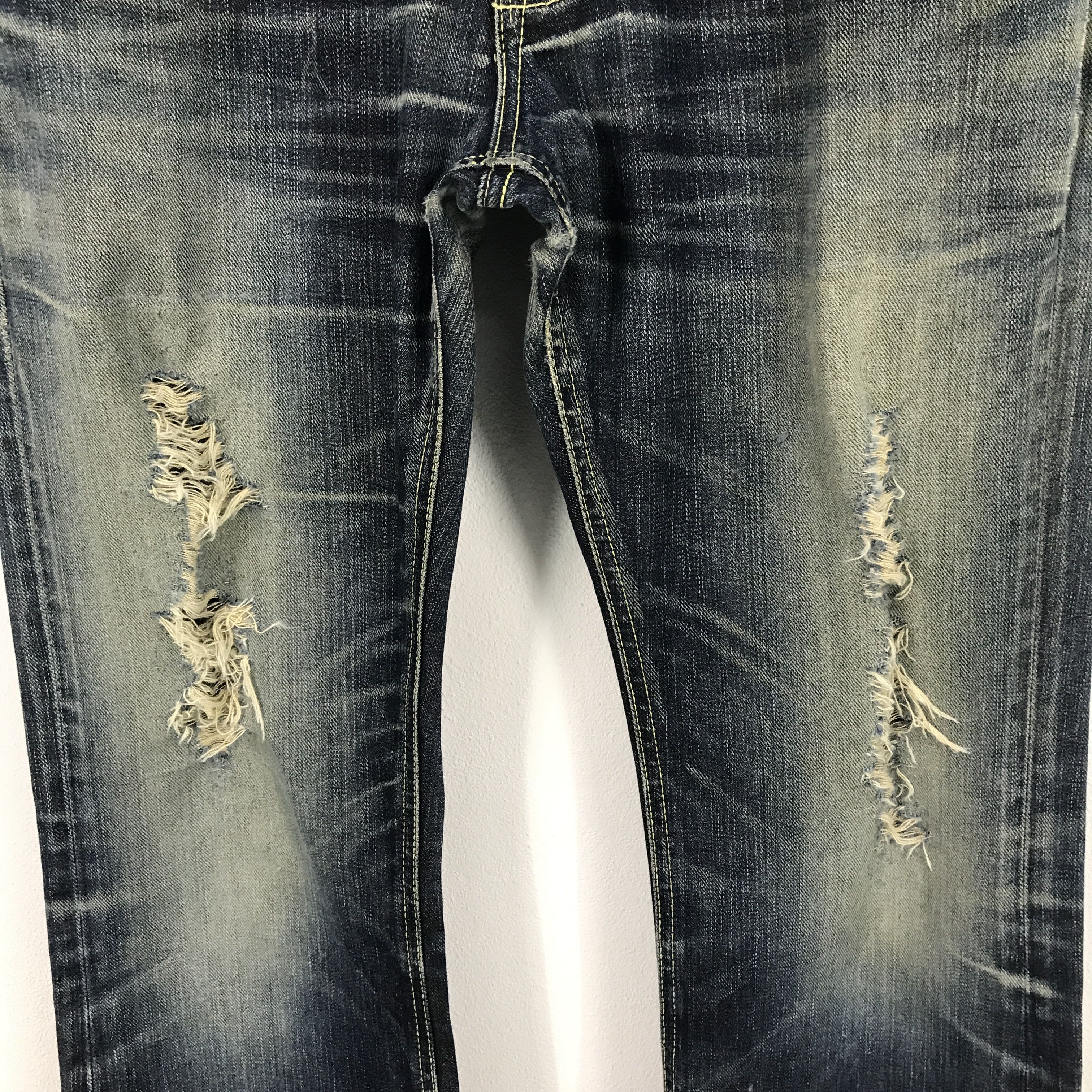 Japanese Brand × Lee Rare Gold Label Lee riders distressed Denim Jeans Size US 31 - 8 Thumbnail