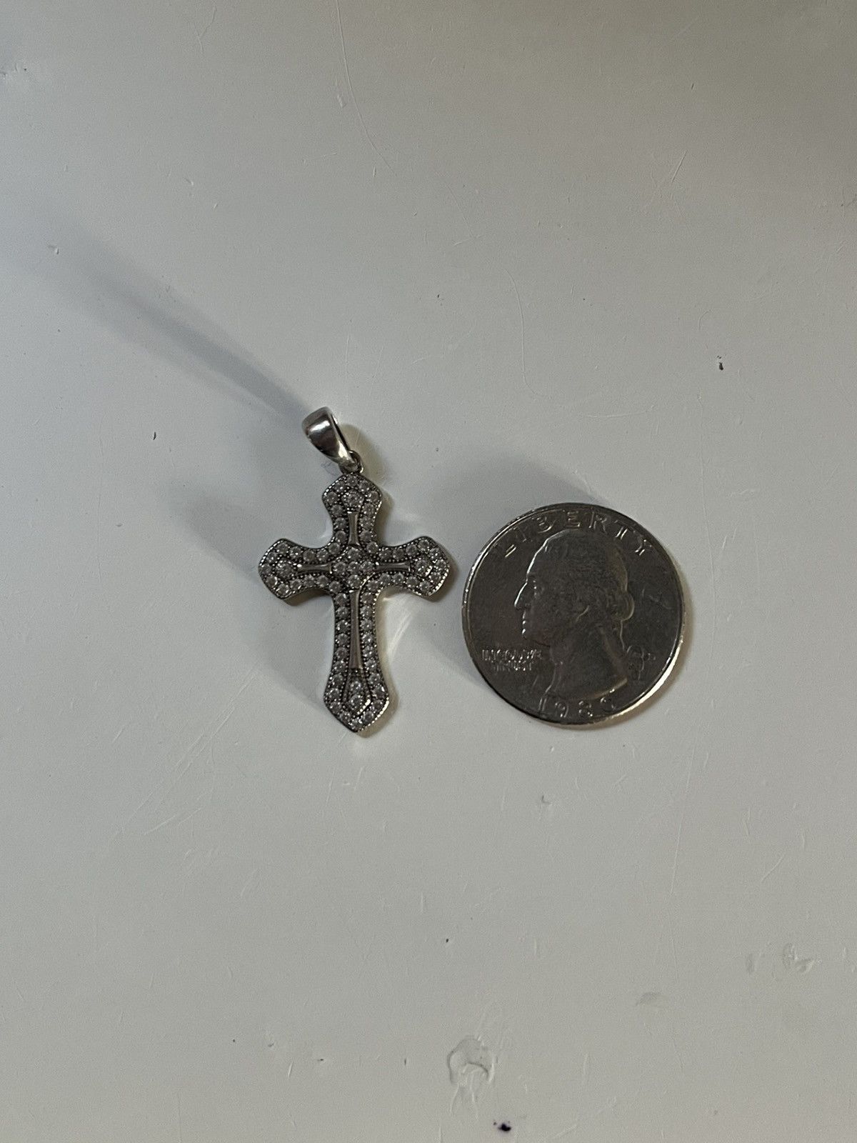 Other 925 sterling silver cross pendant Size ONE SIZE - 3 Thumbnail