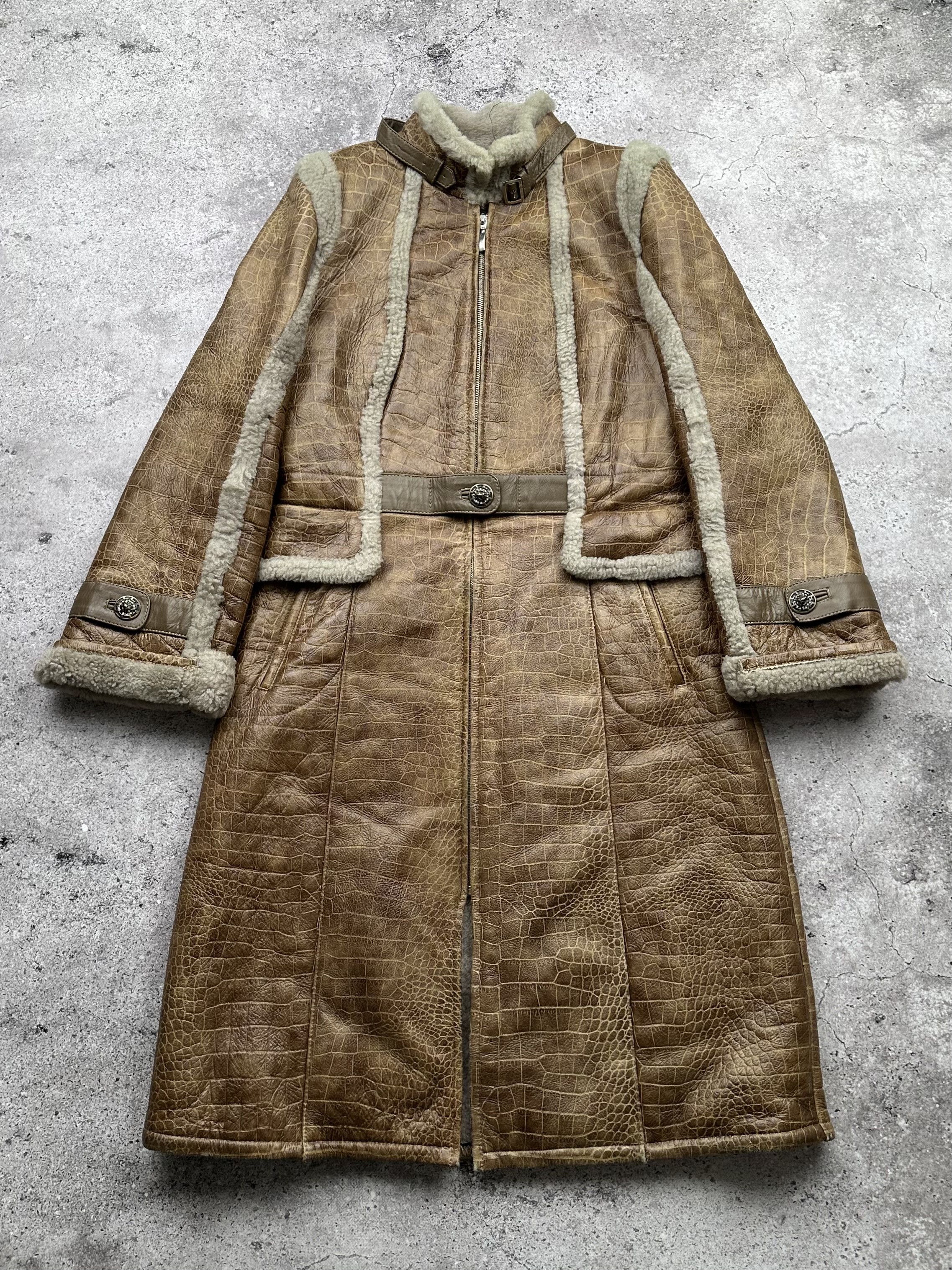 image of Genuine Leather x Leather Jacket Vintage Amazing Real Sheepskin Coat in Brown, Women's (Size Medium