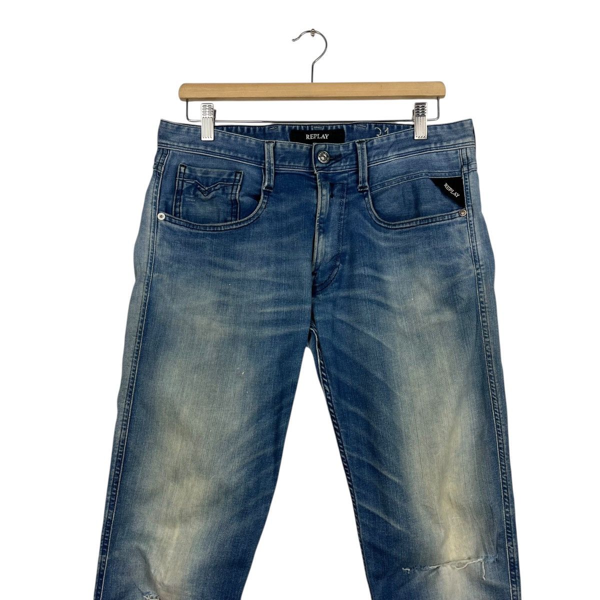 Replay Vintage Replay Distressed Denim Jeans Size US 32 / EU 48 - 3 Thumbnail