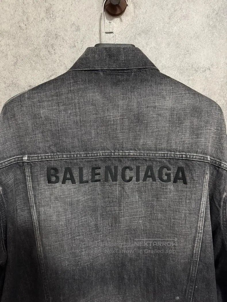 Balenciaga Balenciaga Gray Tie-Dye Denim Jacket. Size US XS / EU 42 / 0 - 8 Thumbnail