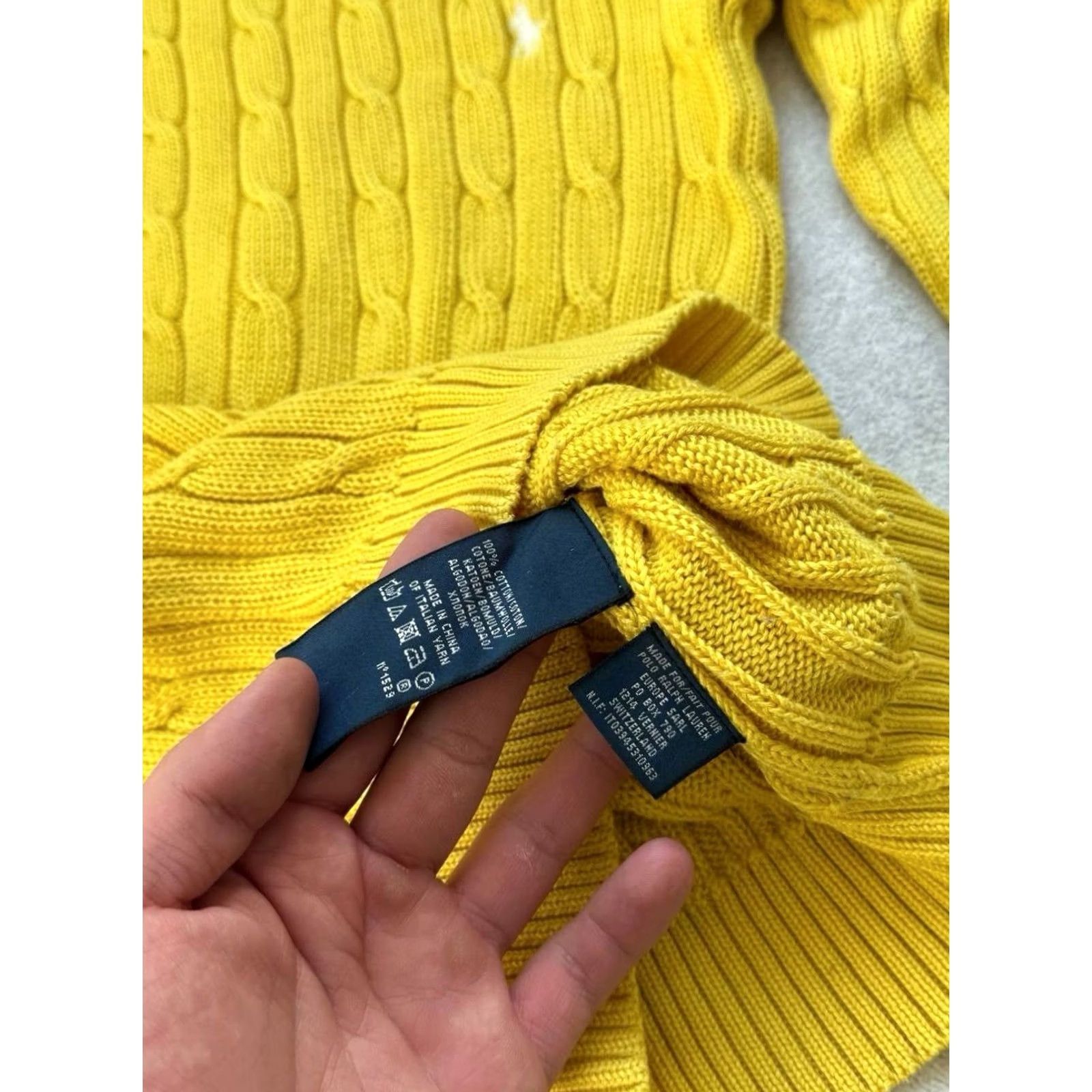 Polo Ralph Lauren VINTAGE Polo Ralph Lauren Sweater Woman Crew Neck Knit Yellow S Polo Ralph Lauren Woman Knit Sweater Yellow S Size S / US 4 / IT 40 - 6 Thumbnail
