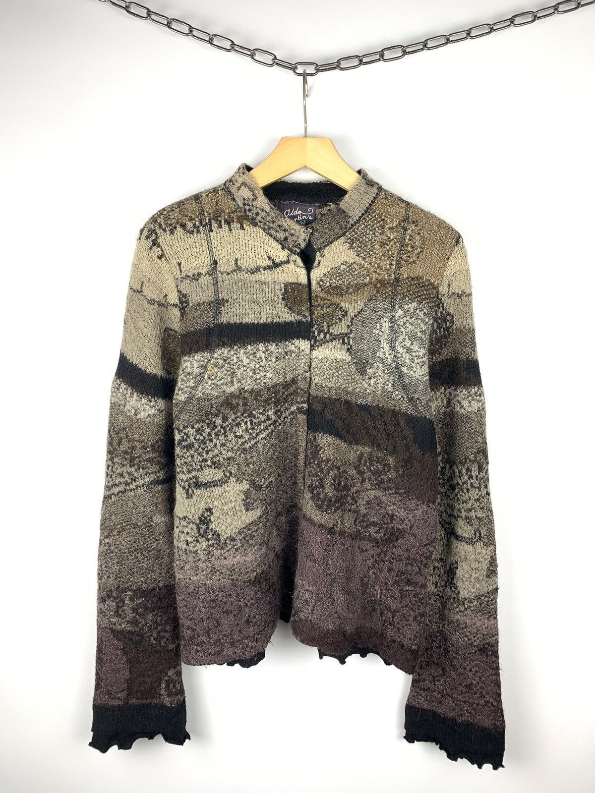 Designer Vintage Y2K Aldo Martins Buttons Cardigan Japanese Style Top Size XXL / US 16-18 / IT 52-54 - 1 Thumbnail