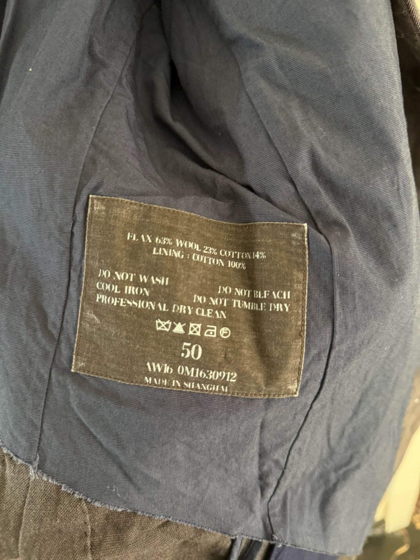 Ziggy Chen Ziggy Chen 16AW 3D Flax Wool-Cotton Jkt Size 50 P7 Size US M / EU 48-50 / 2 - 5 Thumbnail