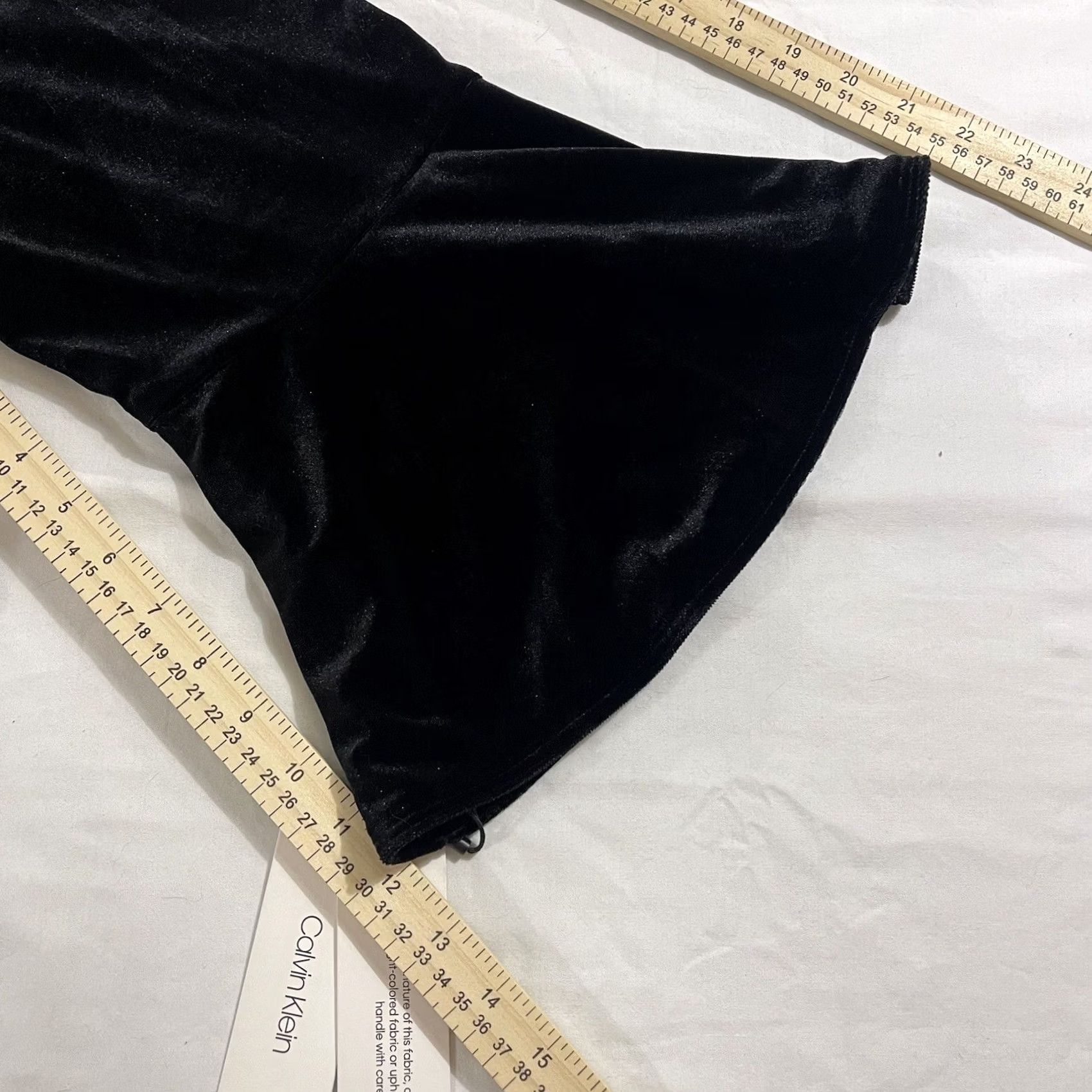 Calvin Klein Calvin Klein Women's Jumpsuit Belted Velvet Romper Pockets Black 20W XS? Size 42" / US 20 - 6 Thumbnail