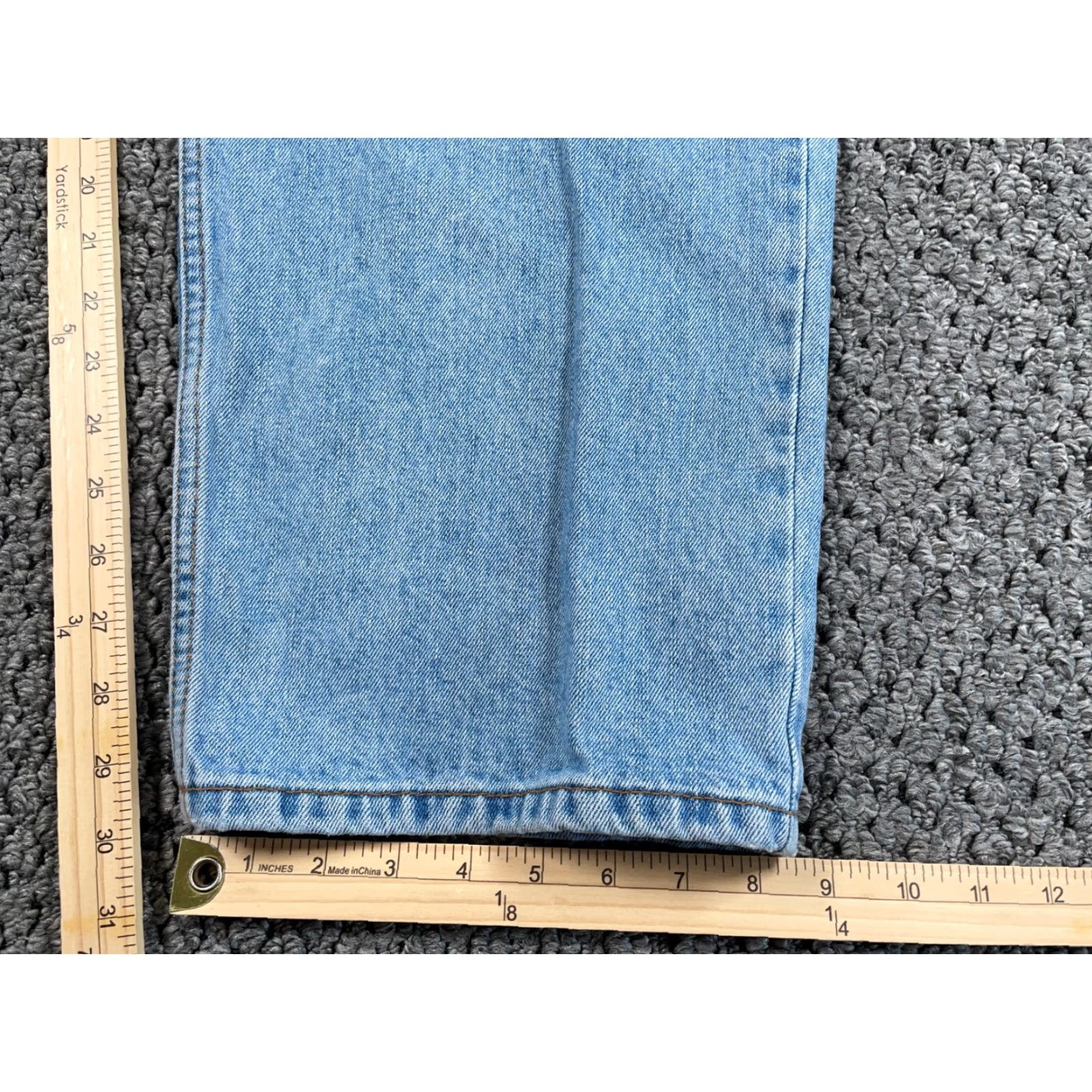 Levi's VINTAGE Levi's Jeans 42 x 30 Blue Denim Light Relaxed 550 Tapered Fit Men’s 90s Grunge Classic Hipster Retro Denim Pants Jeans Size US 42 / EU 58 - 7 Thumbnail