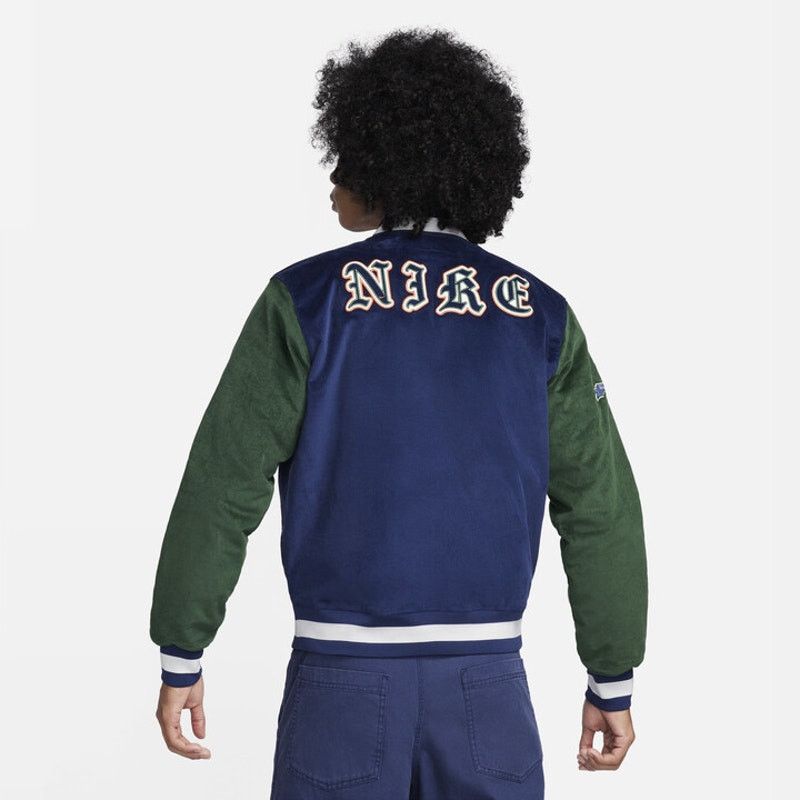 Nike $225 Nike Varsity Corduroy Bomber Jacket Medium FQ6159-410 Size US M / EU 48-50 / 2 - 5 Thumbnail