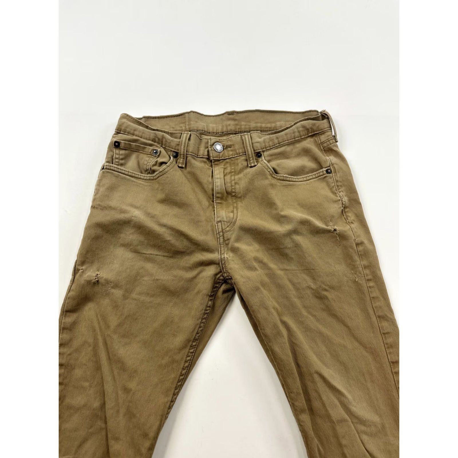 Levi's Levis 502 Jeans Slim Mens 29x27 (tagged 30x30) Beige Slim Size US 29 - 3 Thumbnail