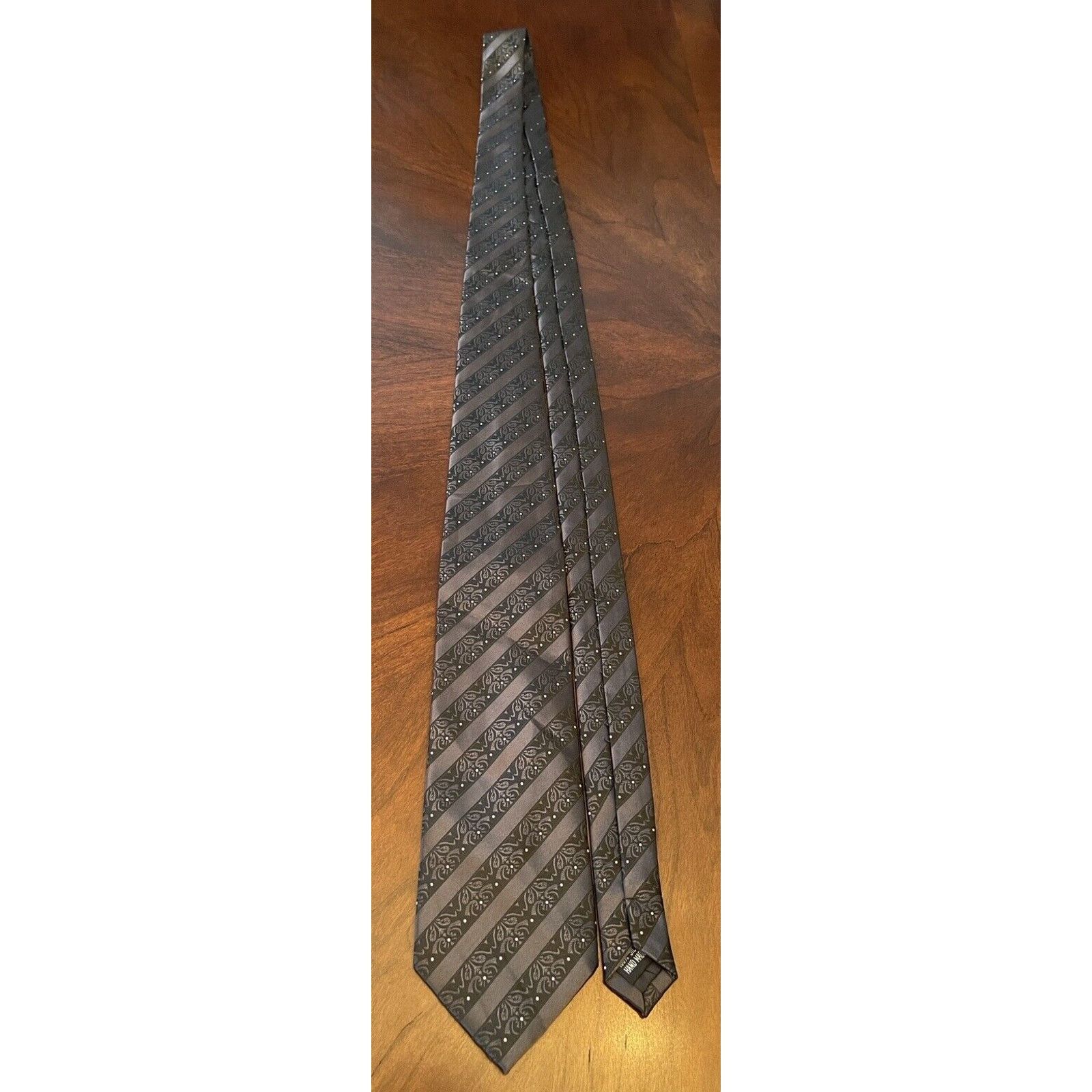 Other Twenty Dollar Tie Black Pink Hand Made 100% Silk Size ONE SIZE - 3 Thumbnail