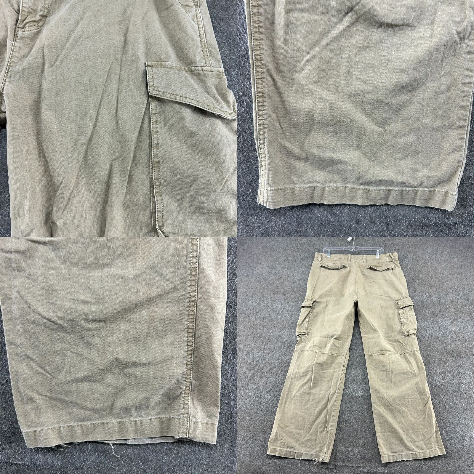Nautica VINTAGE Nautica Pants Mens 38x30 Beige Khaki Cargo Cotton Distressed Baggy Y2K Size US 38 / EU 54 - 8 Thumbnail
