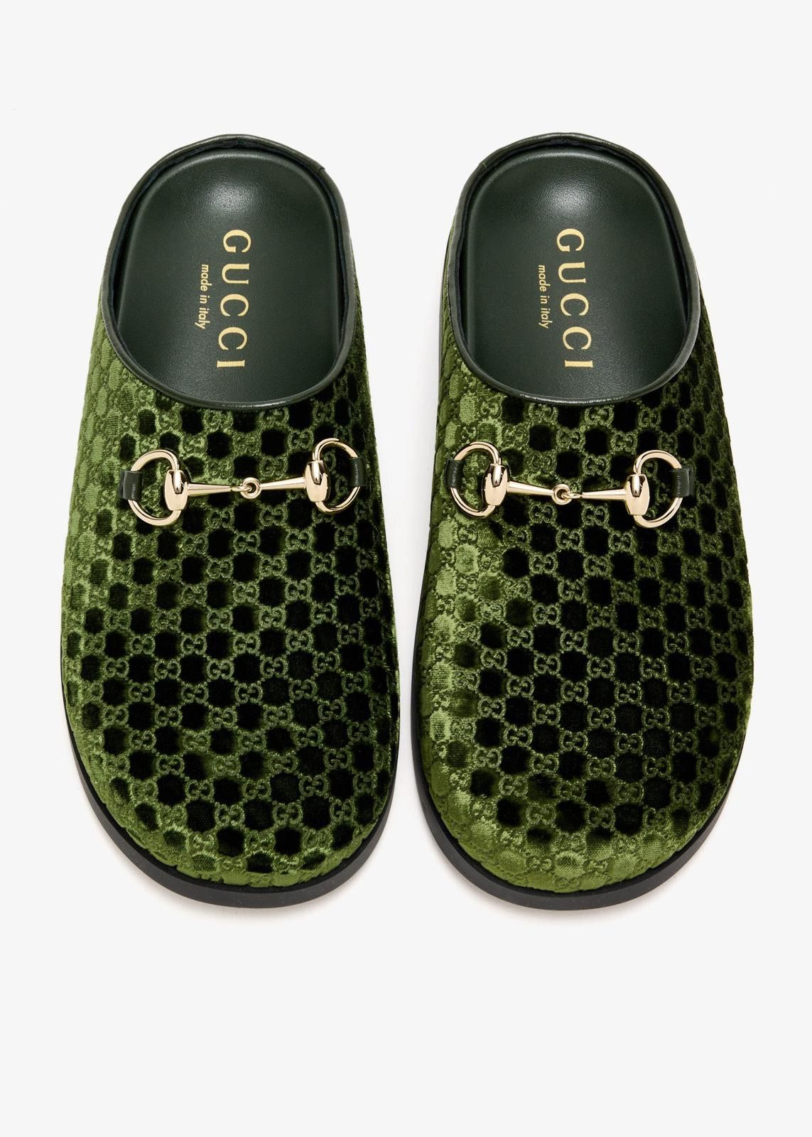 Gucci Gucci Horsebit GG Velvet Mules Size US 7.5 / IT 37.5 - 3 Thumbnail