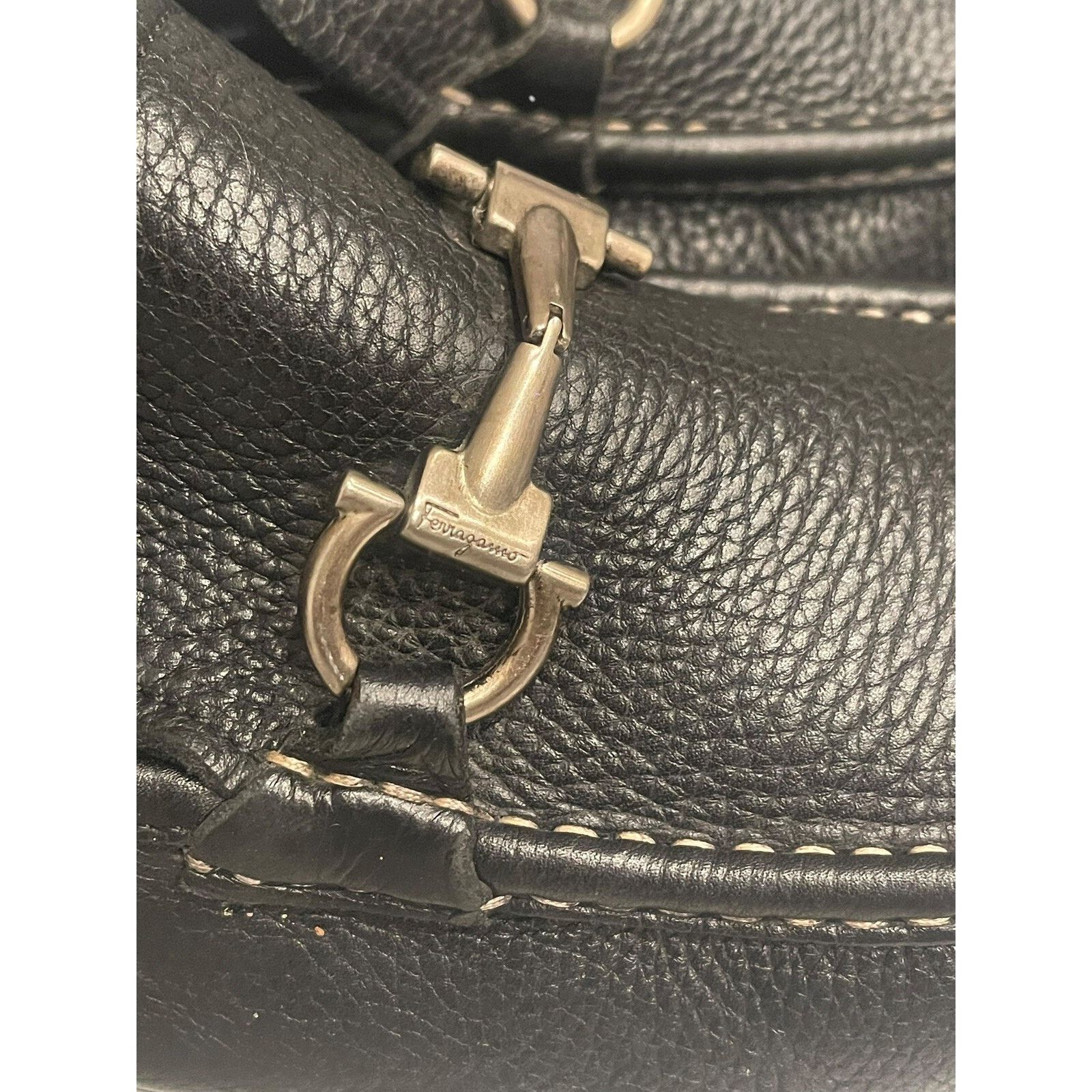 Salvatore Ferragamo Salvatore Ferragamo Pebble Leather Side Buckle Loafer 10.5 Size US 10.5 / EU 43-44 - 4 Thumbnail