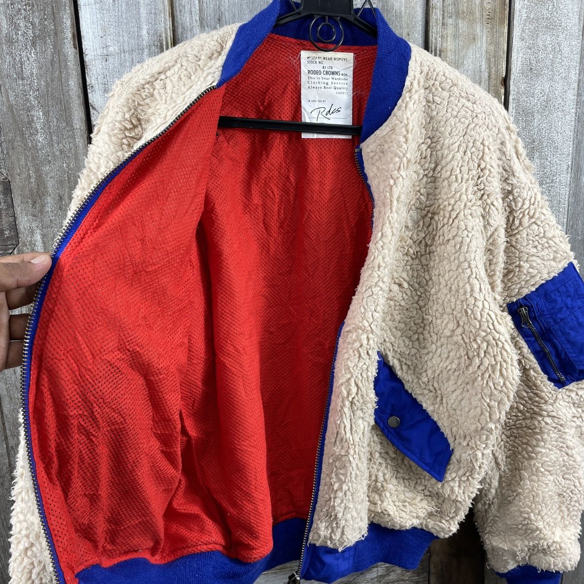 Vintage Military Women Rodeo Crown Sherpa Bomber Jacket Size S / US 4 / IT 40 - 5 Thumbnail