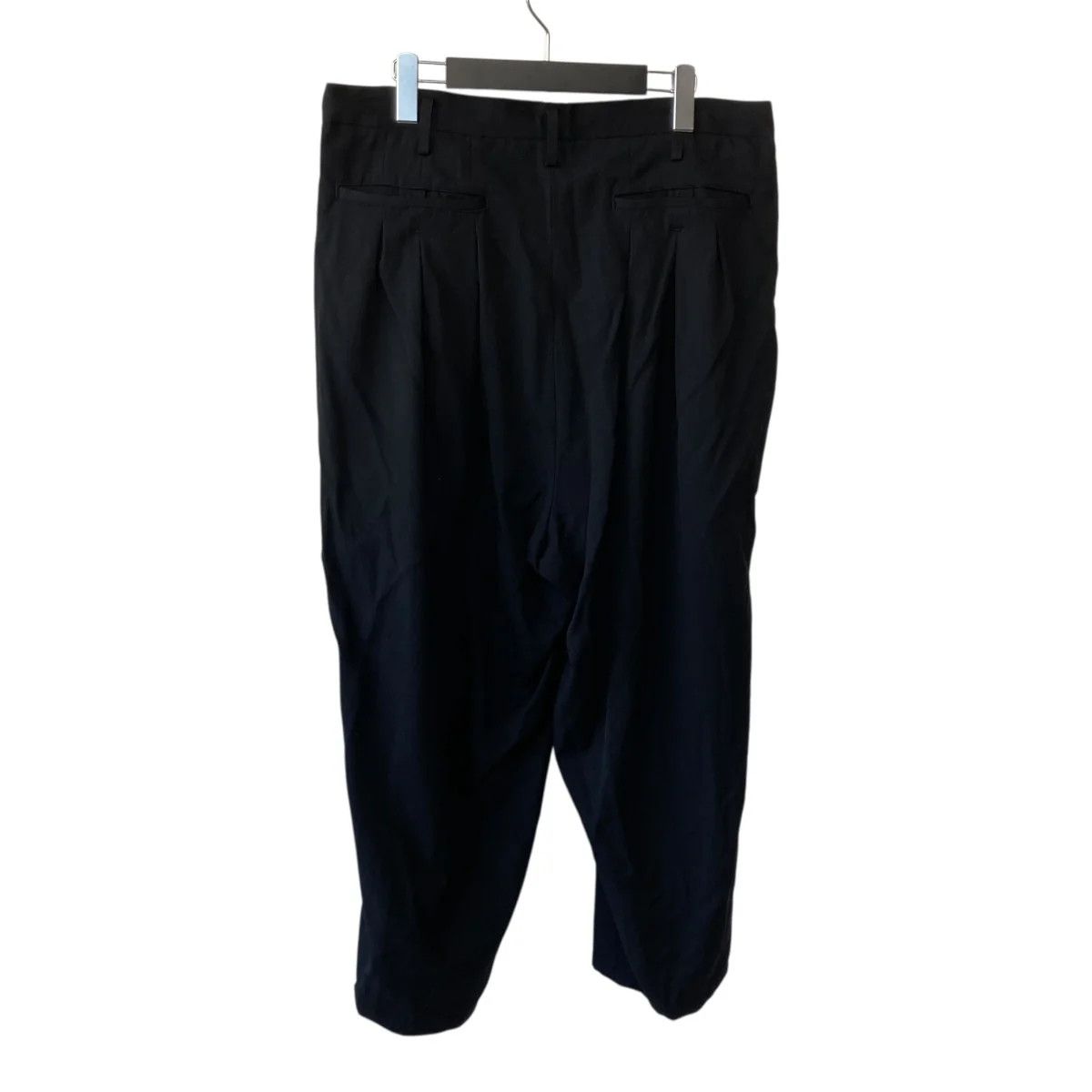 Yohji Yamamoto Yohji Yamamoto pour homme 20AW Wool Gin Patch Wide Pants Size US 35 - 2 Thumbnail