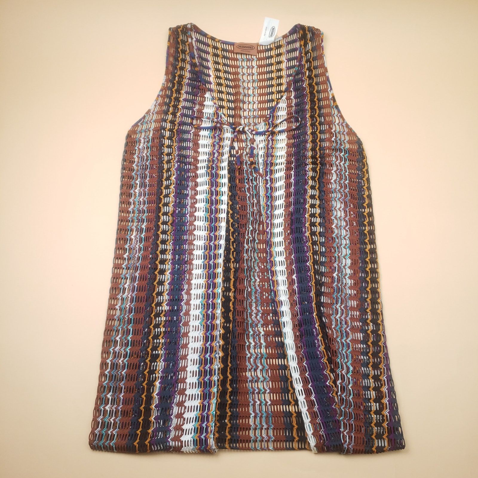 Missoni MISSONI Zig Zag Knit 3-Piece Set Cardigan Maxi Pants Rare Size M / US 6-8 / IT 42-44 - 15 Thumbnail