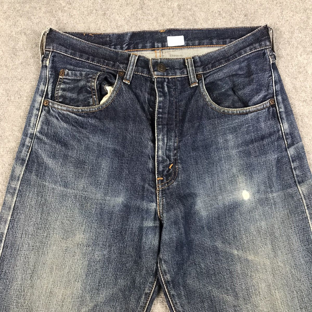Japanese Brand × Levi's Vintage Clothing Levi’s 551Z Big E Selvadge Denim Distressed Jeans Pants Size US 30 / EU 46 - 6 Thumbnail