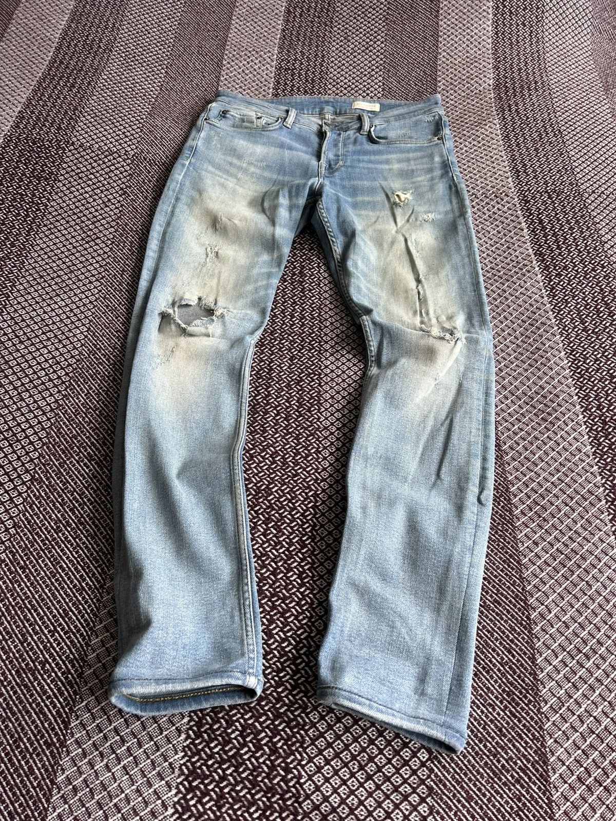 Allsaints Allsaints Cigarette Denim Jeans Men’s Wash Distressed Sz 30 Size US 30 / EU 46 - 3 Thumbnail