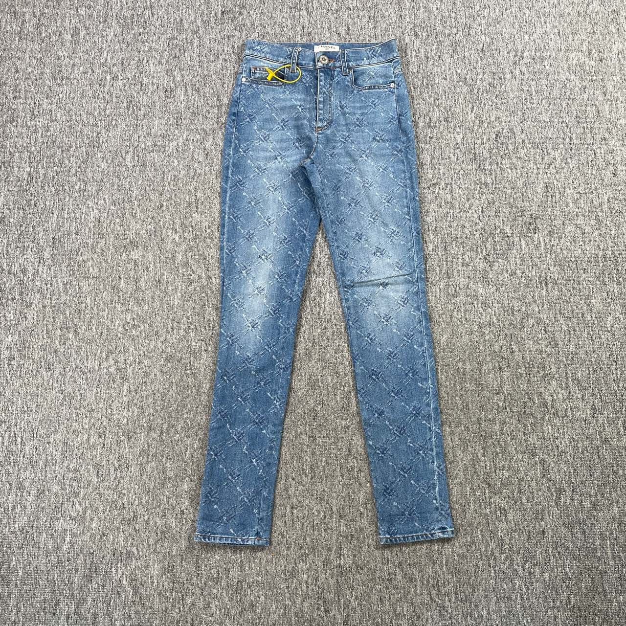 Chanel Chanel Denim Printed Blue Jeans 36 Women Size 36" / US 14 / IT 50 - 1 Thumbnail