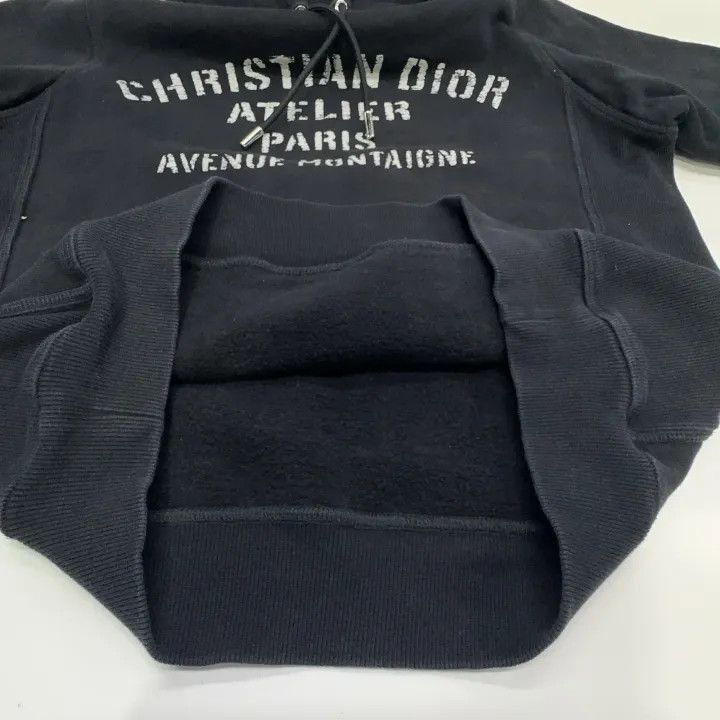 Dior Dior Dior Black Logo Print Hoodie for Men 0079-2507 Size US XS / EU 42 / 0 - 6 Thumbnail