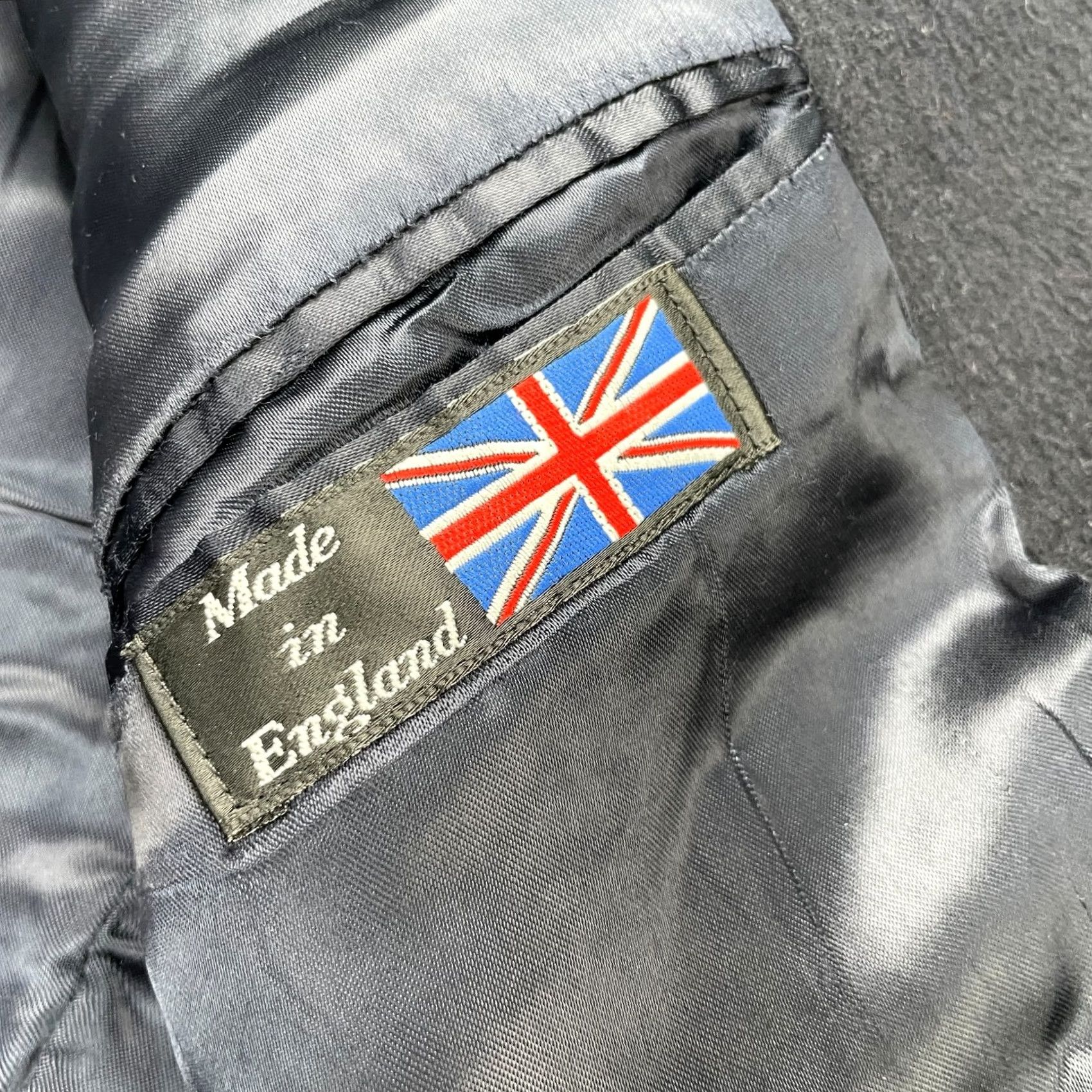 Vintage VINTAGE English Jacket Mens 40 Blue Overcoat Notch Lapel Trench UK England Class Shirt? Size US XXS / EU 40 - 5 Thumbnail