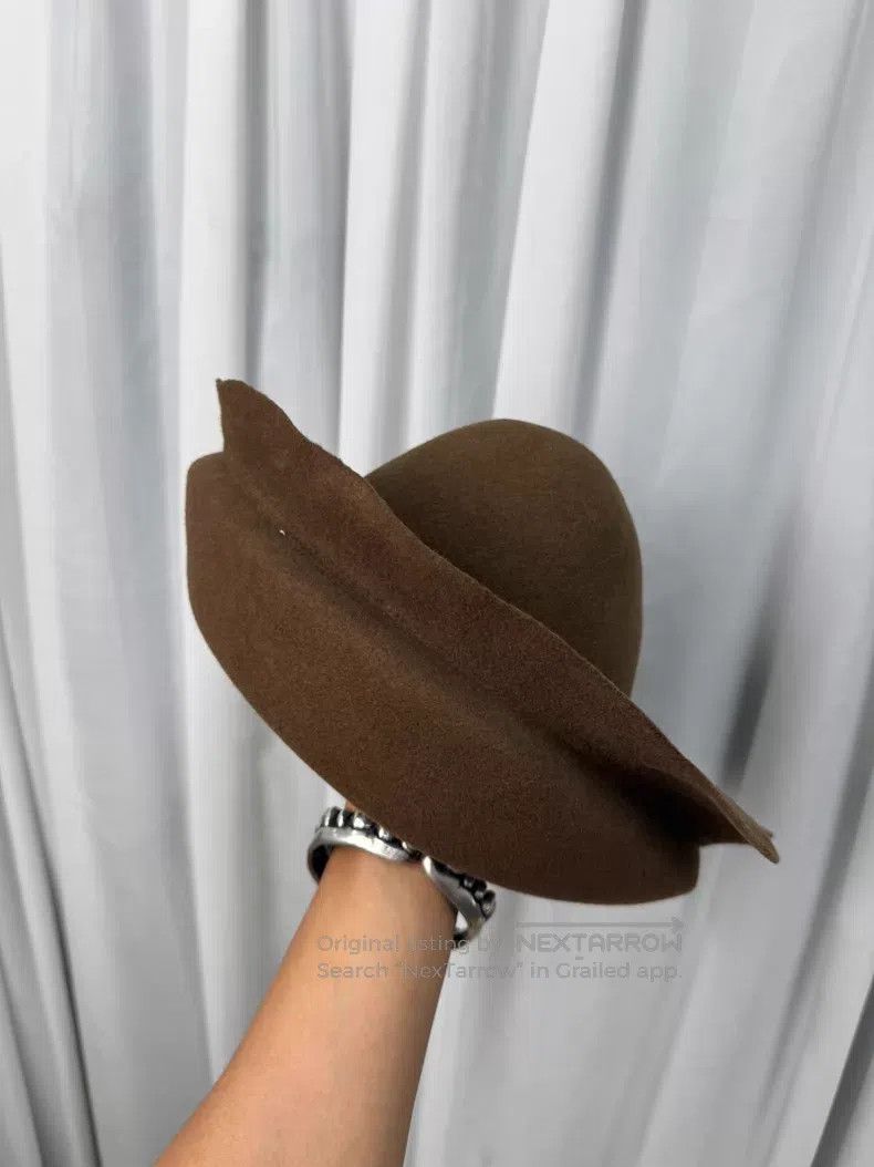 Comme des Garcons Comme Des Garcons Egg-shaped hat with unique irregular des Size ONE SIZE - 3 Thumbnail